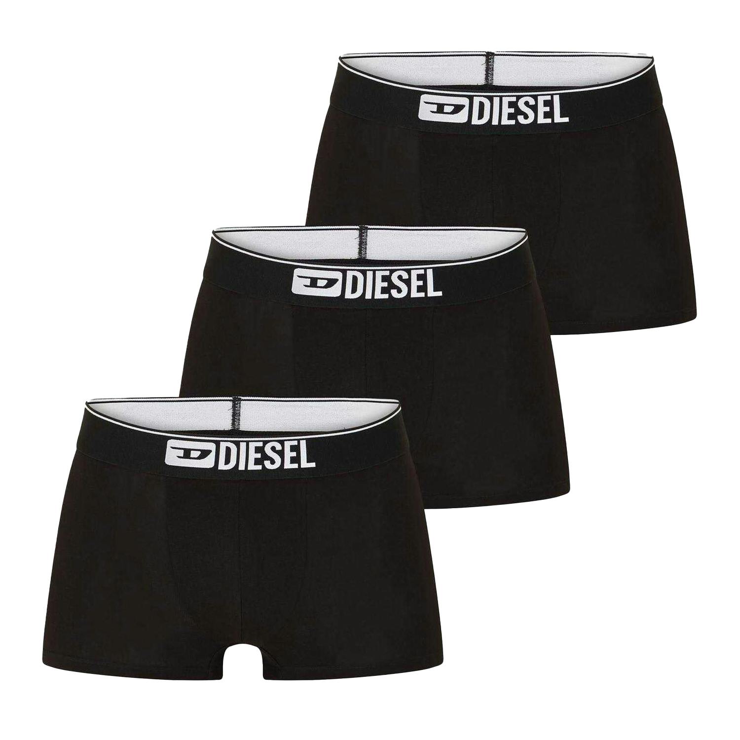 Diesel Men's Black Umbx-Damien Briefs (Pack Of 3) - M - 100% Mixed