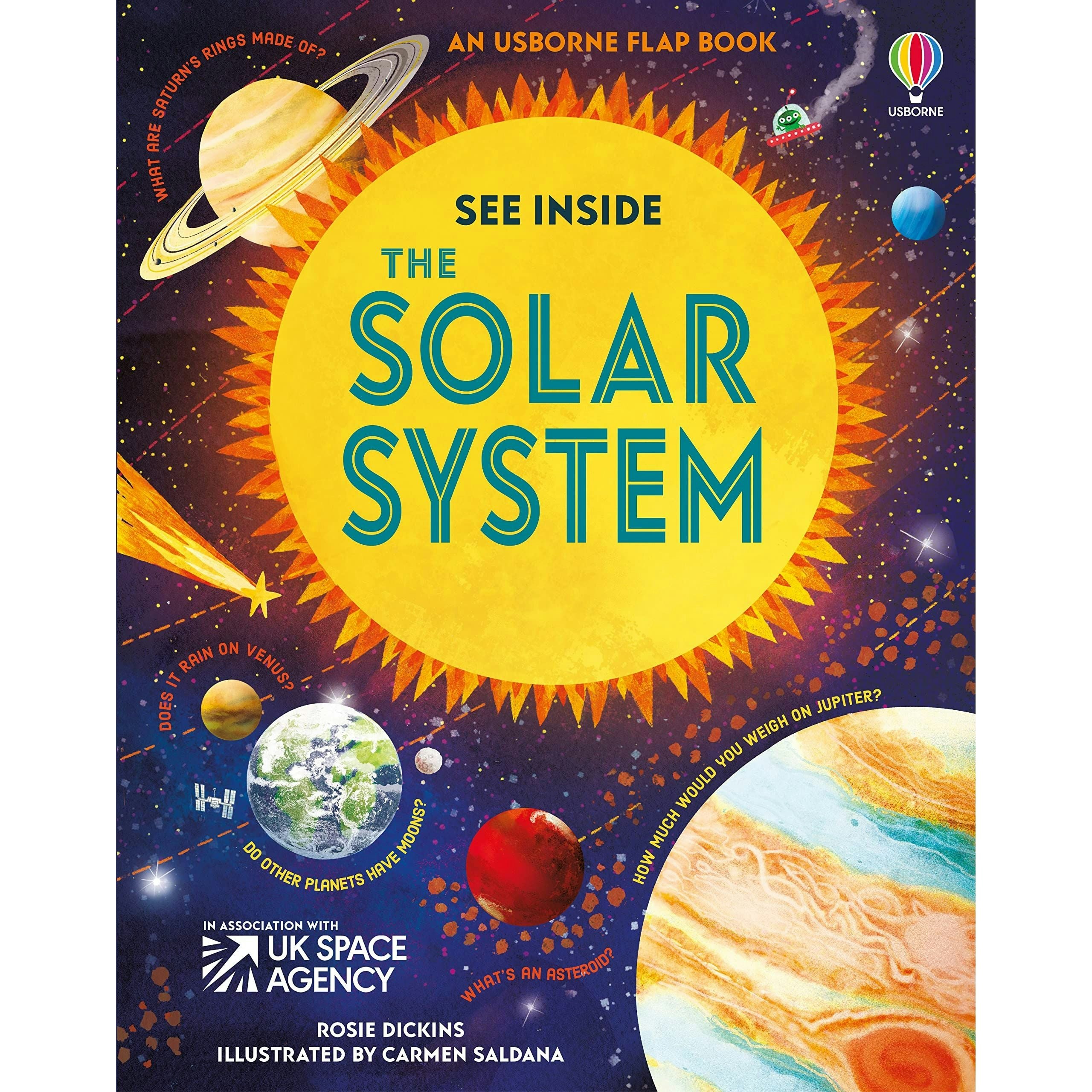 Usborne See Inside The Solar System By Rosie Dickins (Usborne Lift The Flap Books)