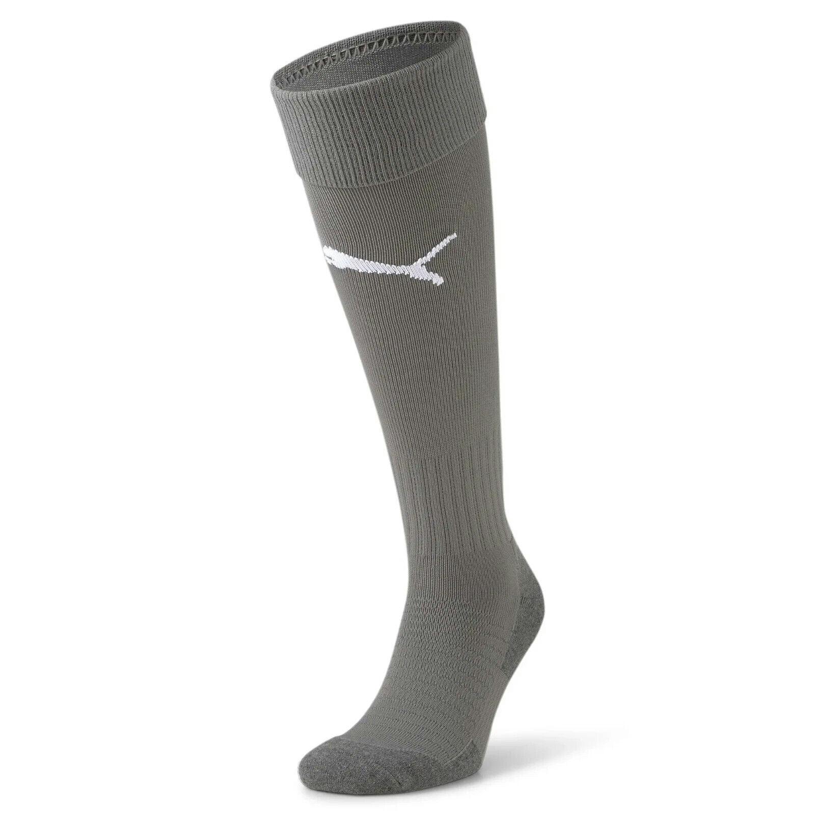 Puma Grey Liga Core Football Socks Soccer Sock 703441 - Xs - Uk K12-2