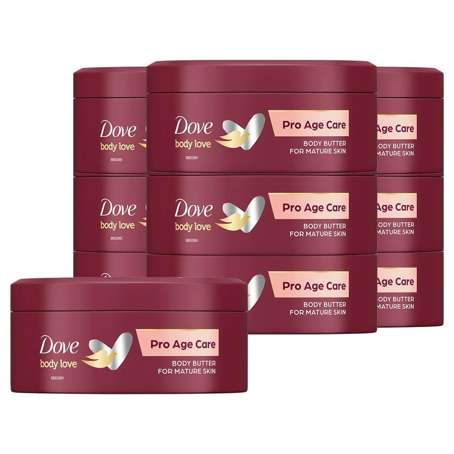 Dove Cream Pro Age Body Butter With Olive Oil Body Care+Moisture 250Ml, 18 Pack