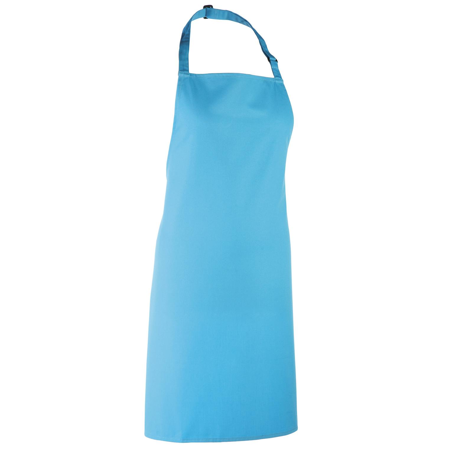 Premier Unisex Turquoise Colours Bib Apron Workwear In - Image 2