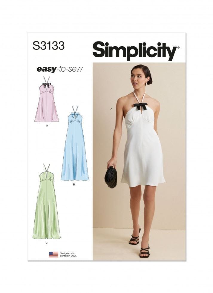 Simplicity Women's Sewing Pattern 3133, Dresses For K5 (8-10-12-14-16) - Easy - K5 (8-10-12-14-16)