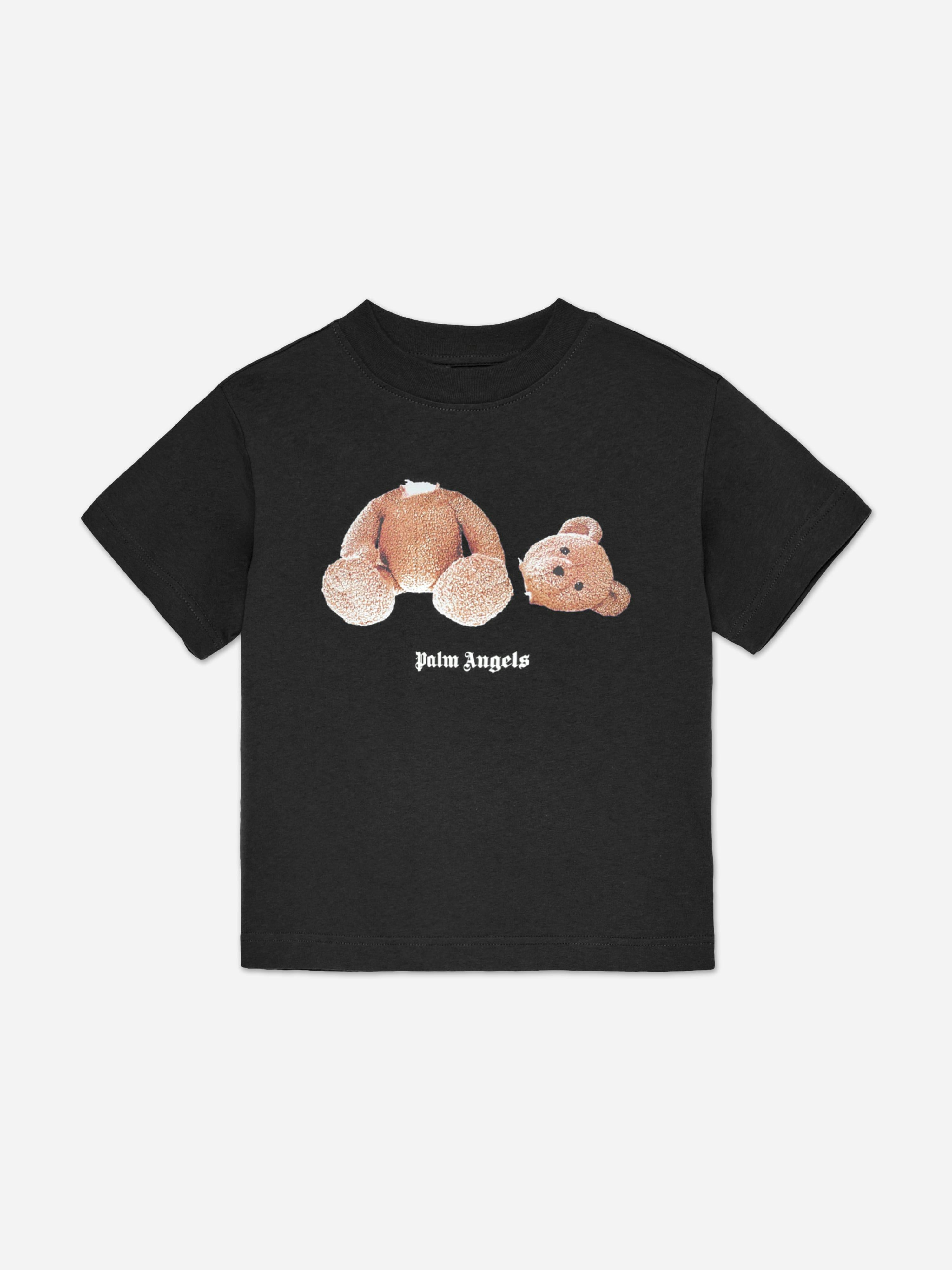 Palm Angels Boys Black Bear T-Shirt In - 14 Yrs