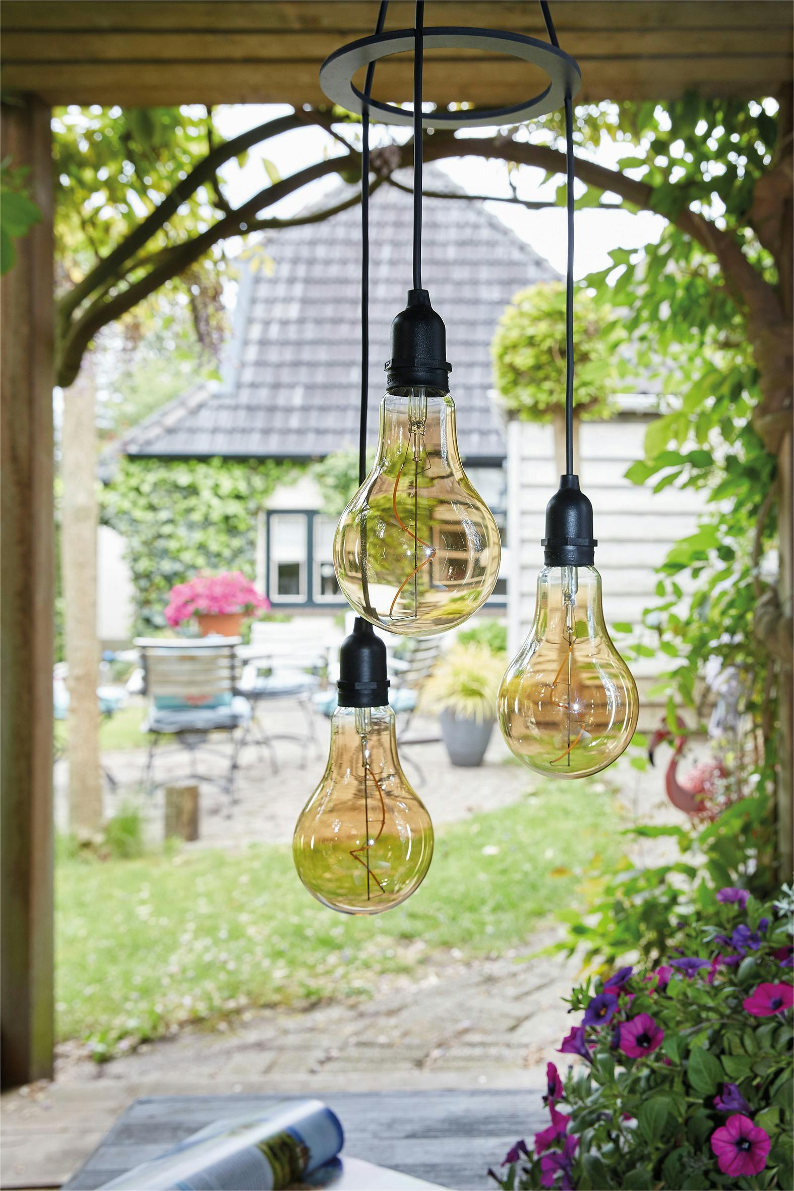 Luxform Battery Operated Glass Filament Bulbs Flow