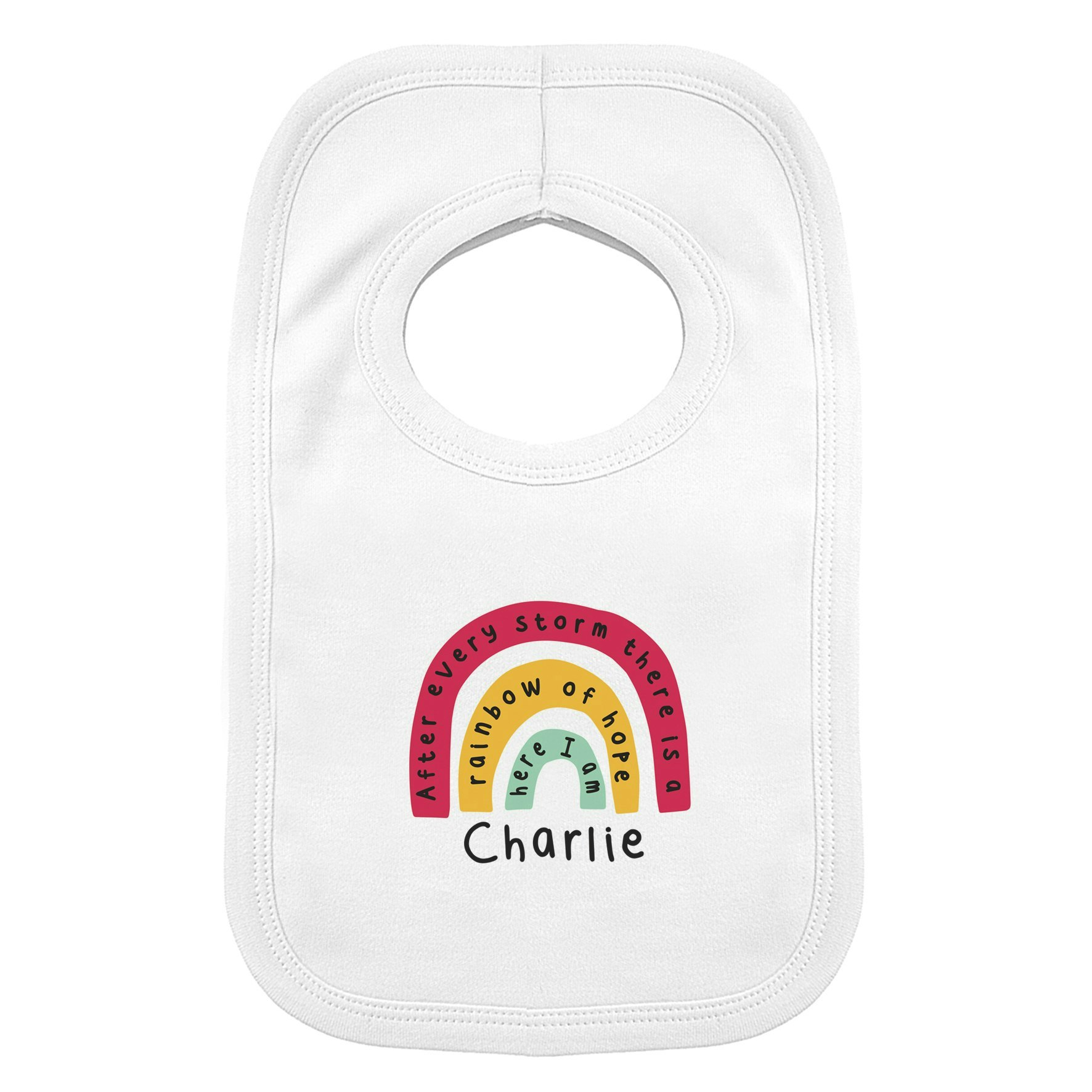 Personalised Memento Company Personalised Rainbow Bib