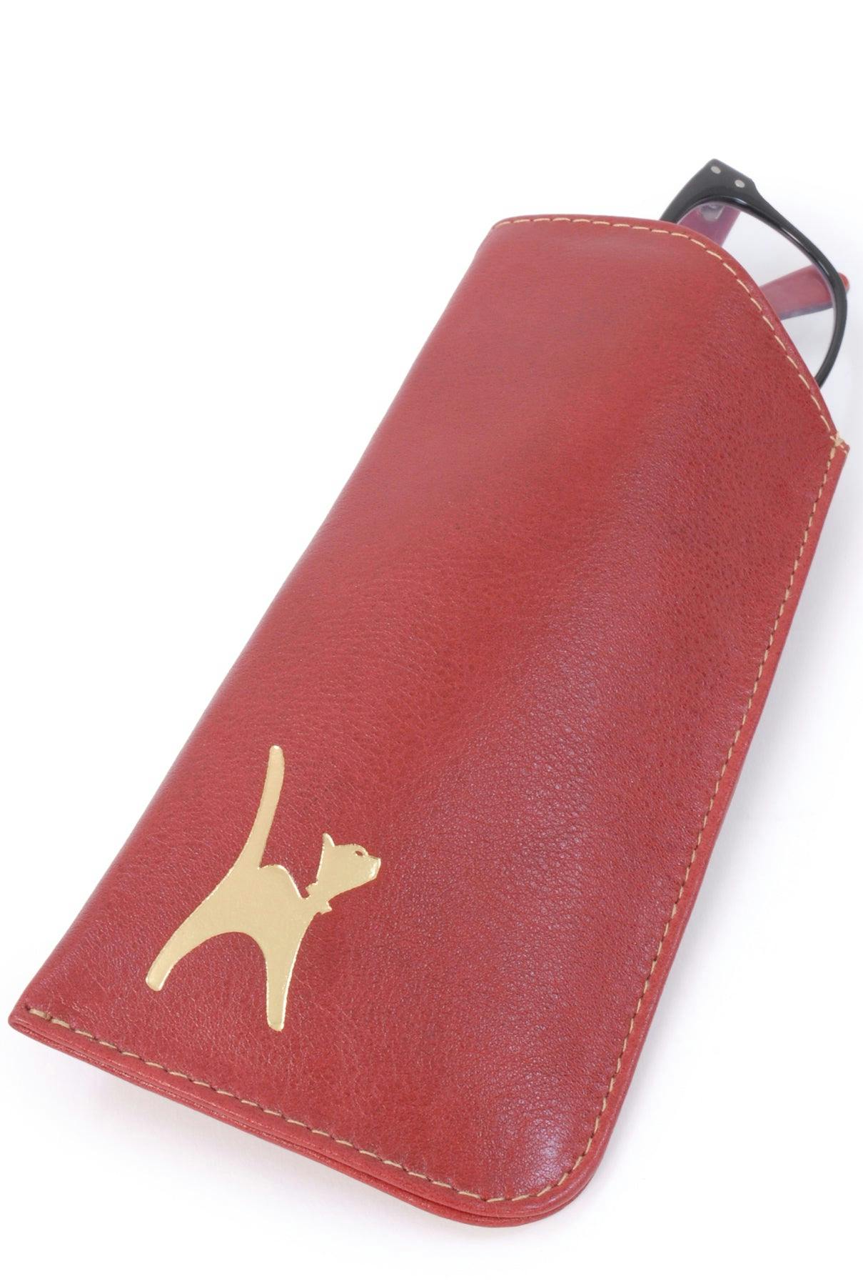 Catwalk Collection Handbags Red Iris - Glasses Case