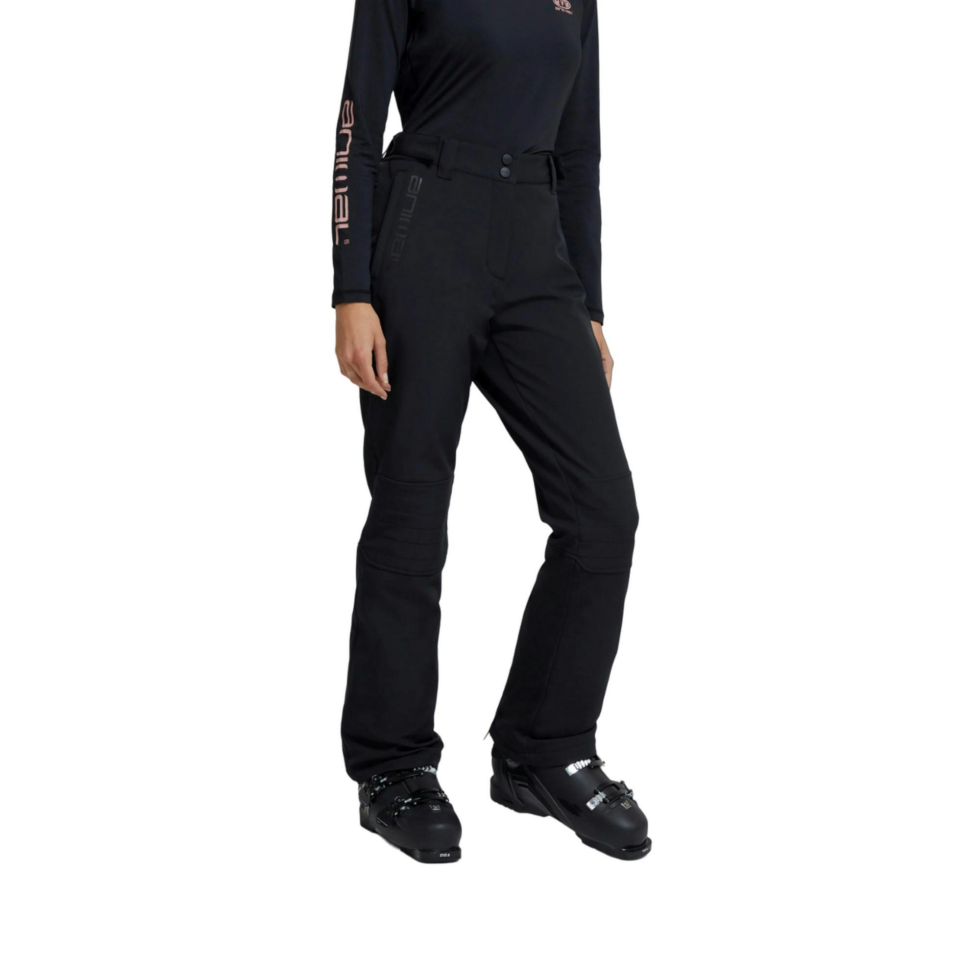 Animal Women's Black Alpine Ski Trousers - 18 Uk - 94% Recycled Polyester/6% Elastane