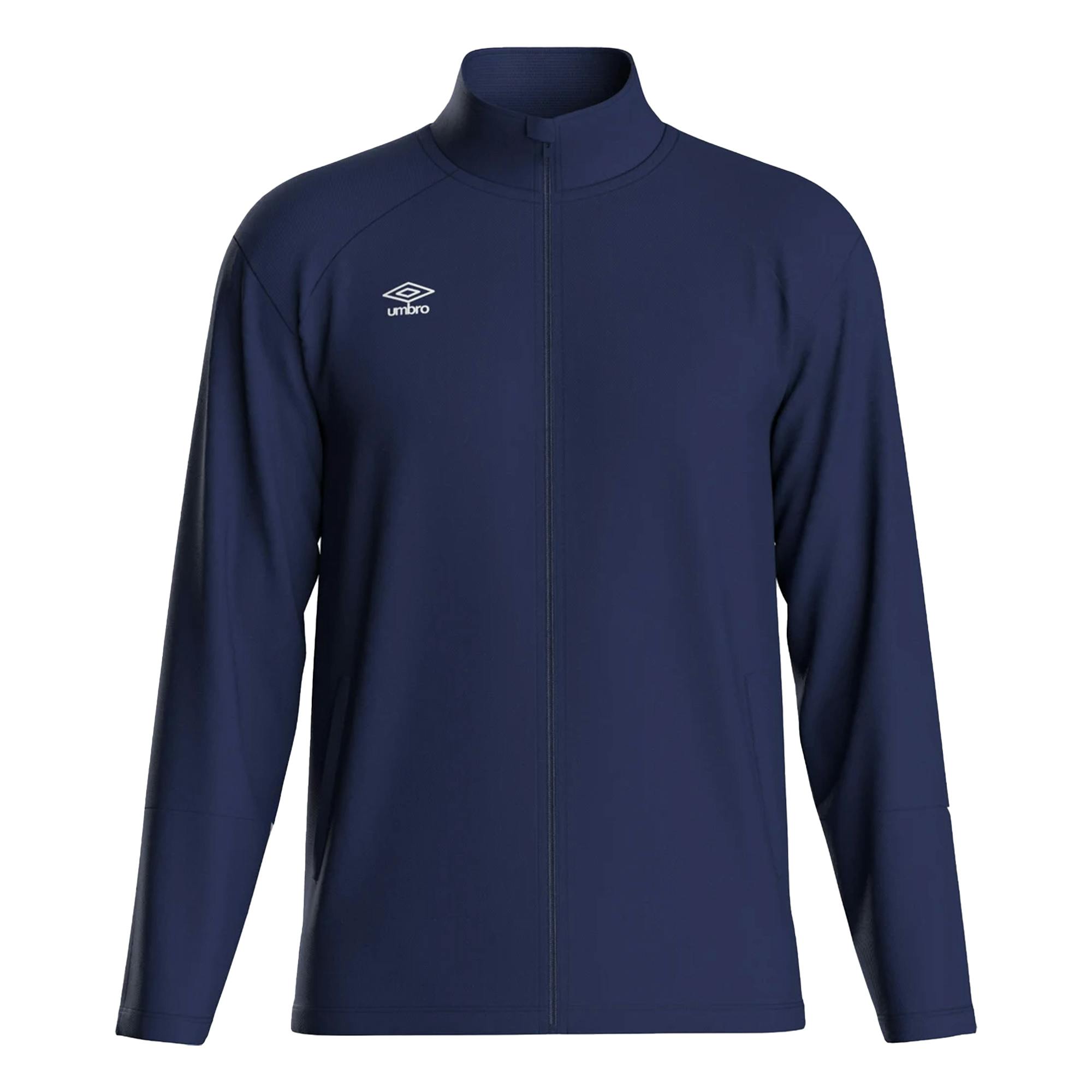 Umbro Men's White Total Training Knitted Track Jacket - Navy/ - Xxl - Navy/ - 100% Polyester