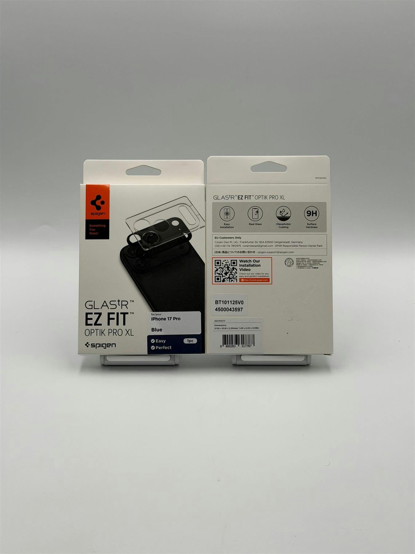 Spigen Blue Glastr Ez Fit Optik Pro Xl Camera Lens Protector 17 Pro 6.3" - Agl10646