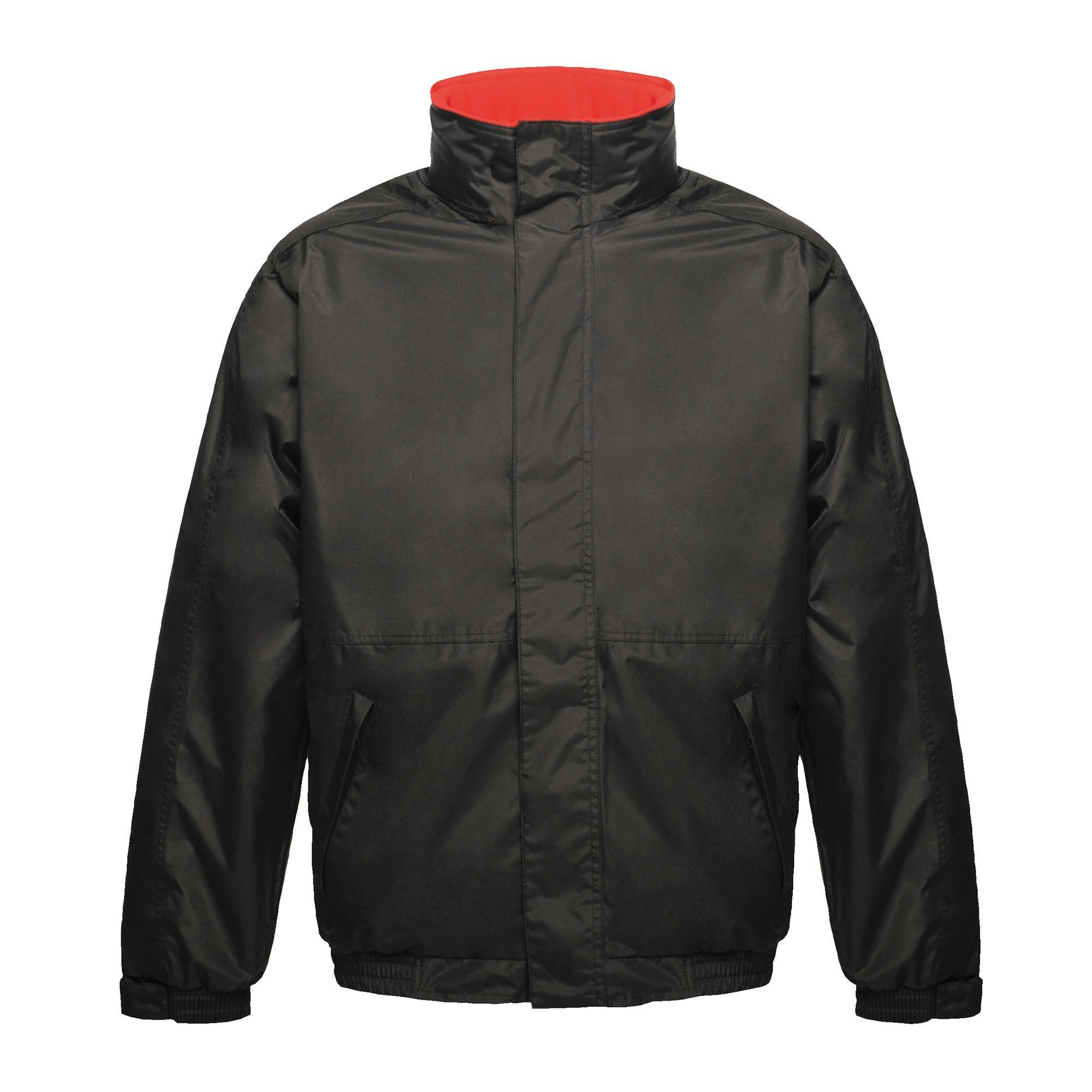 Regatta Men's Black/Red Dover Waterproof Windproof Jacket - 3XL - 100% Polyester