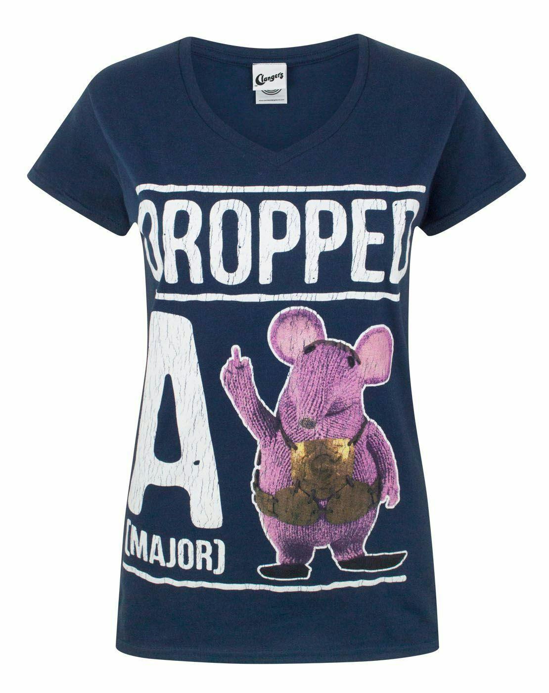 Vanilla Underground Women's Blue Clangers A Major Clanger Short Sleeved T-Shirt - Small