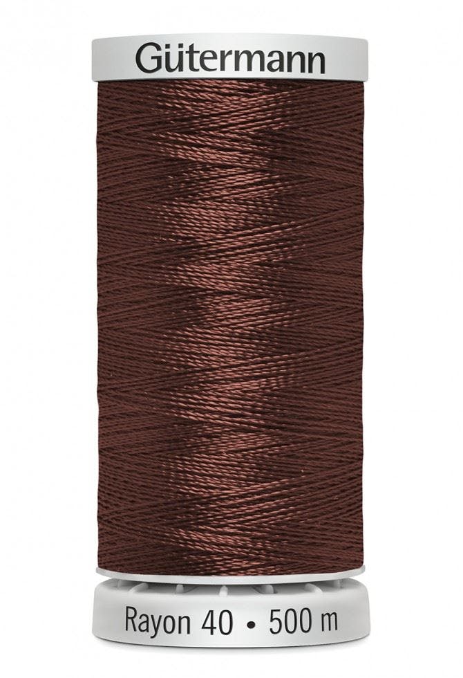 Gutermann No 40 Sulky Rayon Embroidery Thread 500M Rayon Thread Suitable For Embroidery - 1217 - 500 Metres