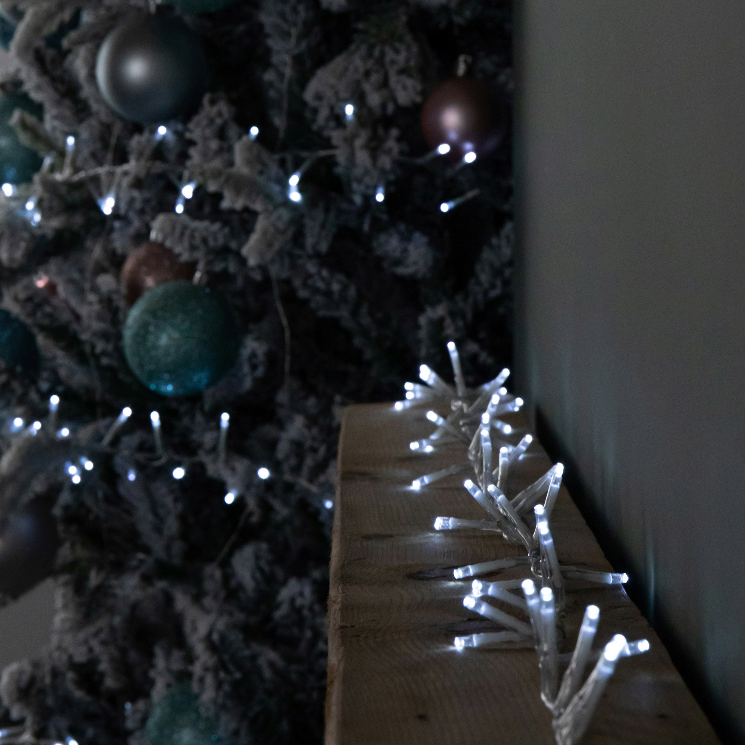 Samuel Alexander White 18.7M 750 Led Treebrights Christmas String Lights With Timer In On Clear Cable