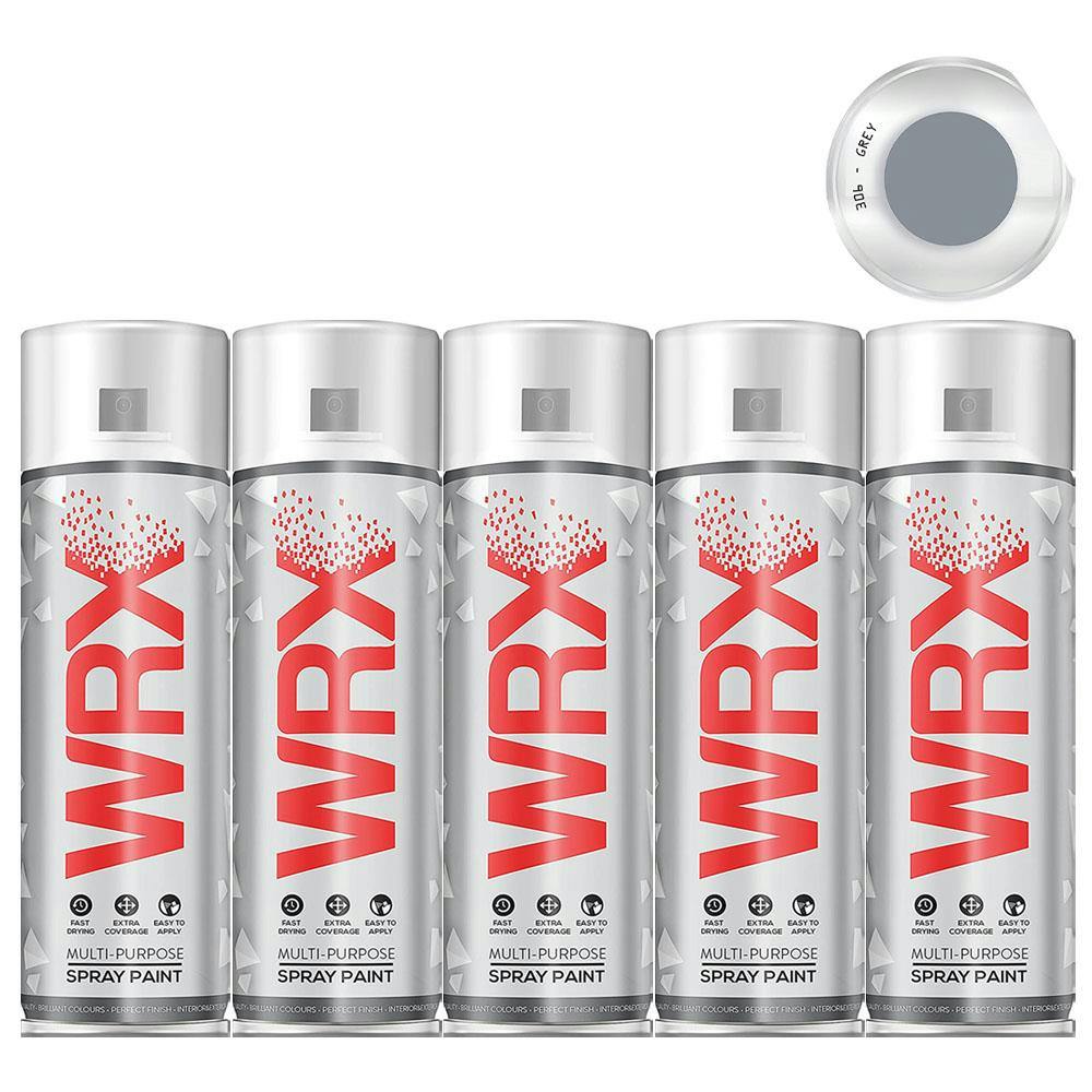 Rackhams Grey 12X Wrx Gloss Spray Paint Acrylic 400Ml - Image 6