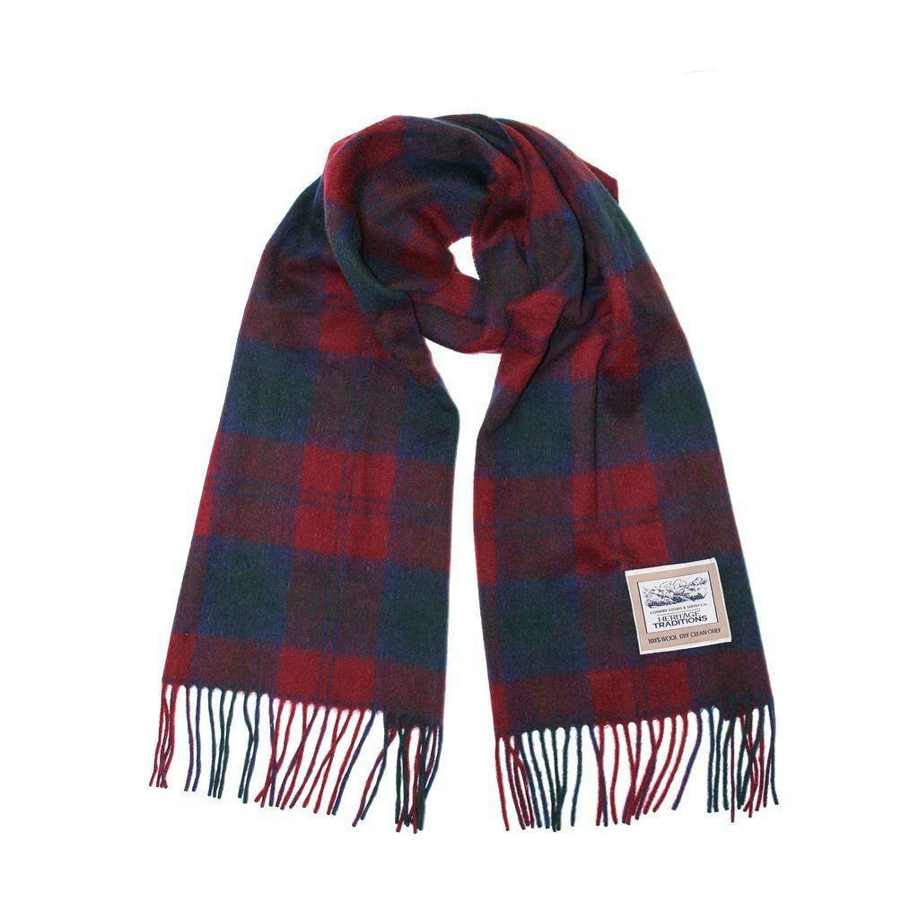 Heritage Traditions Pure Wool Tartan Scarf - Lindsay