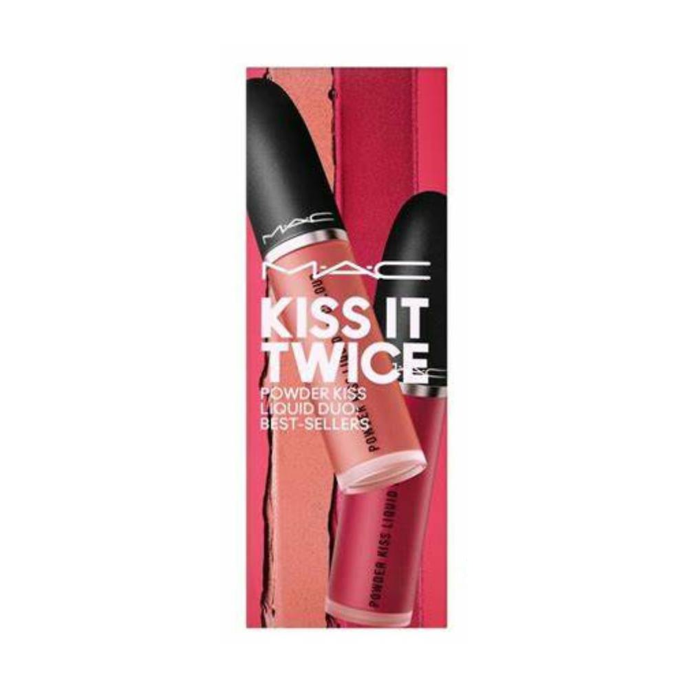 Mac Light Kiss It Twice Powder Kiss Liquid Duo Best Sellers 5Ml - None