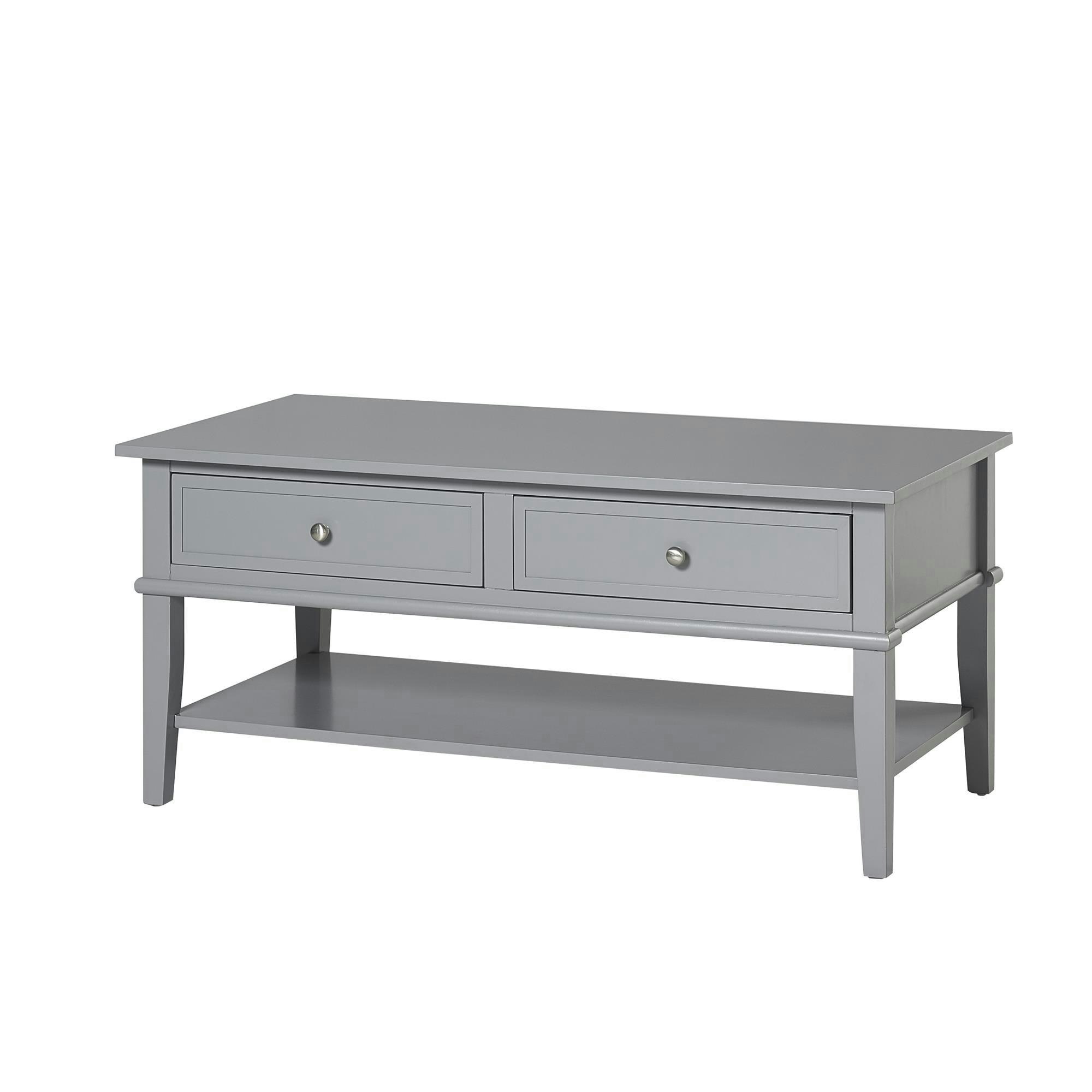 Rackhams Grey Franklin Coffee Table With 2 Drawers