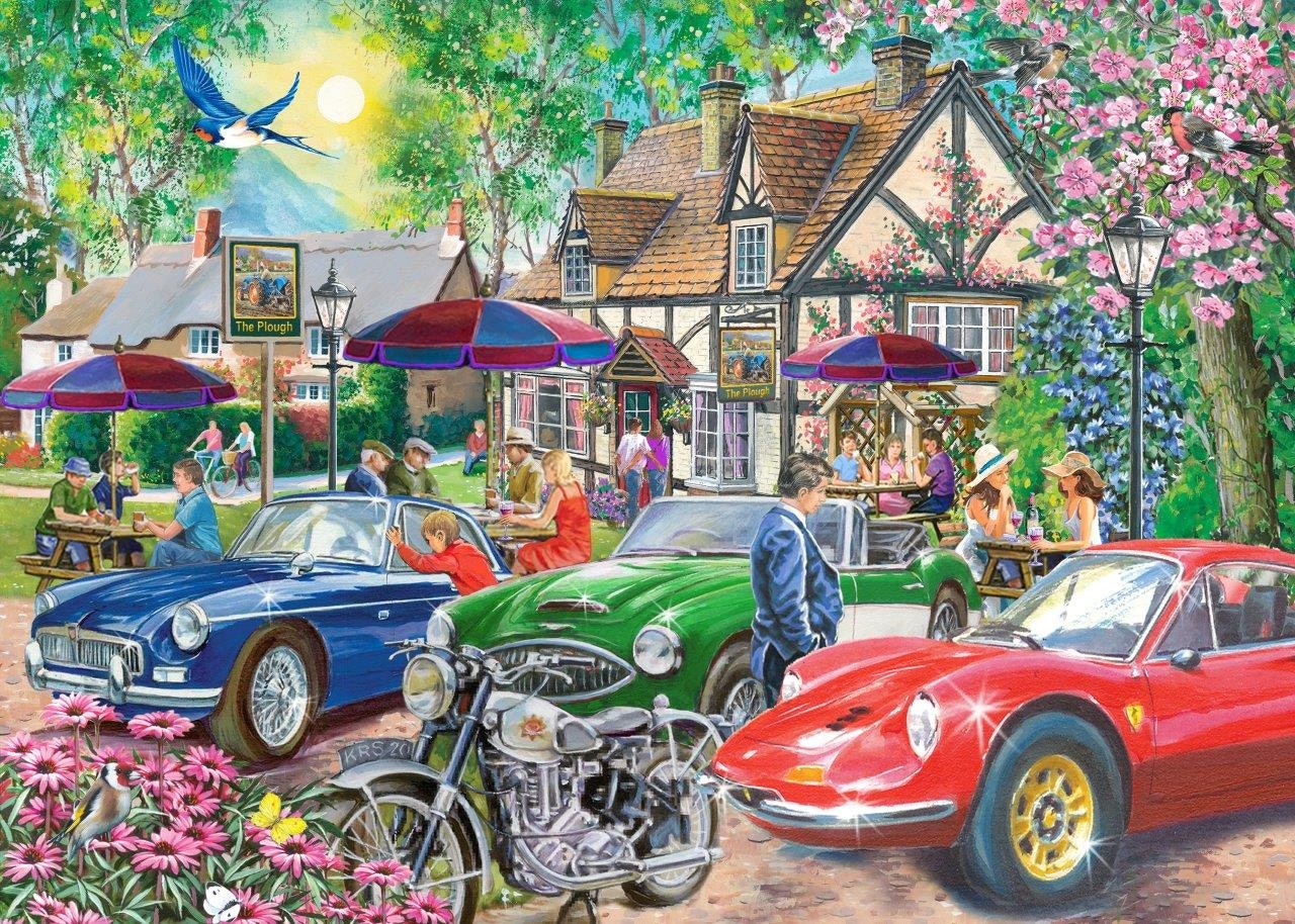 The House Of Puzzles Plough Inn - Big 500 Piece Jigsaw Puzzle