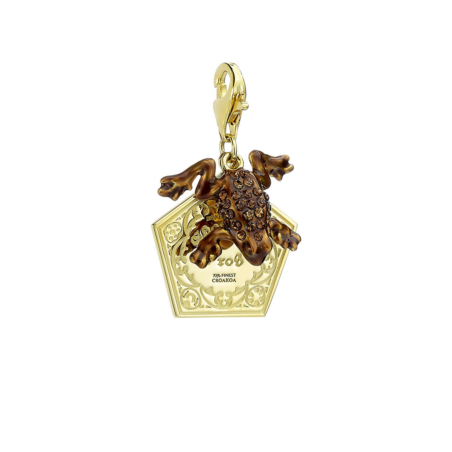 The Carat Shop Silver Harry Potter Sterling Chocolate Frog Clip On Charm With Crystal Elements