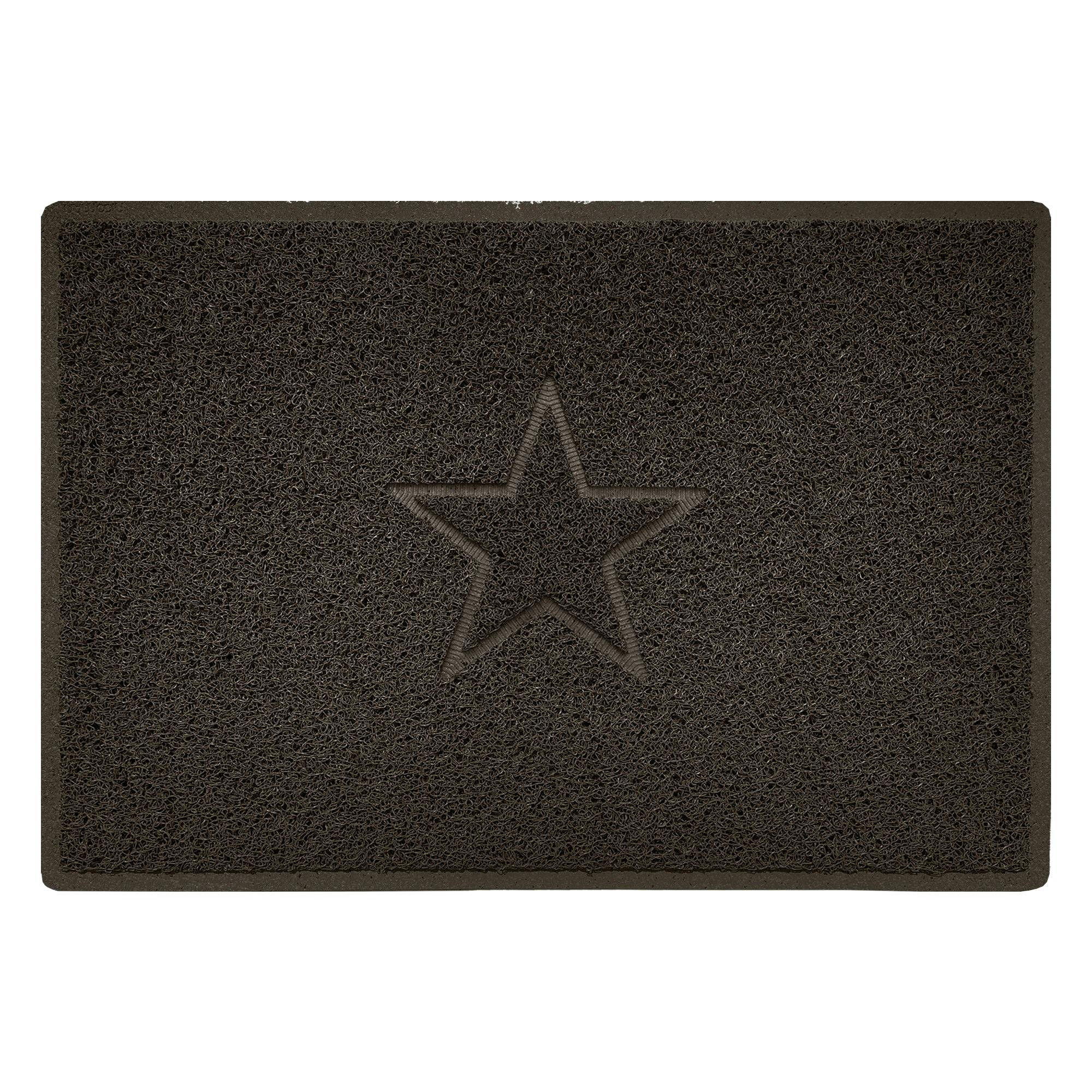 Nicoman Brown Embossed Spaghetti Outdoor Doormat - 90Cm X 60Cm - Star