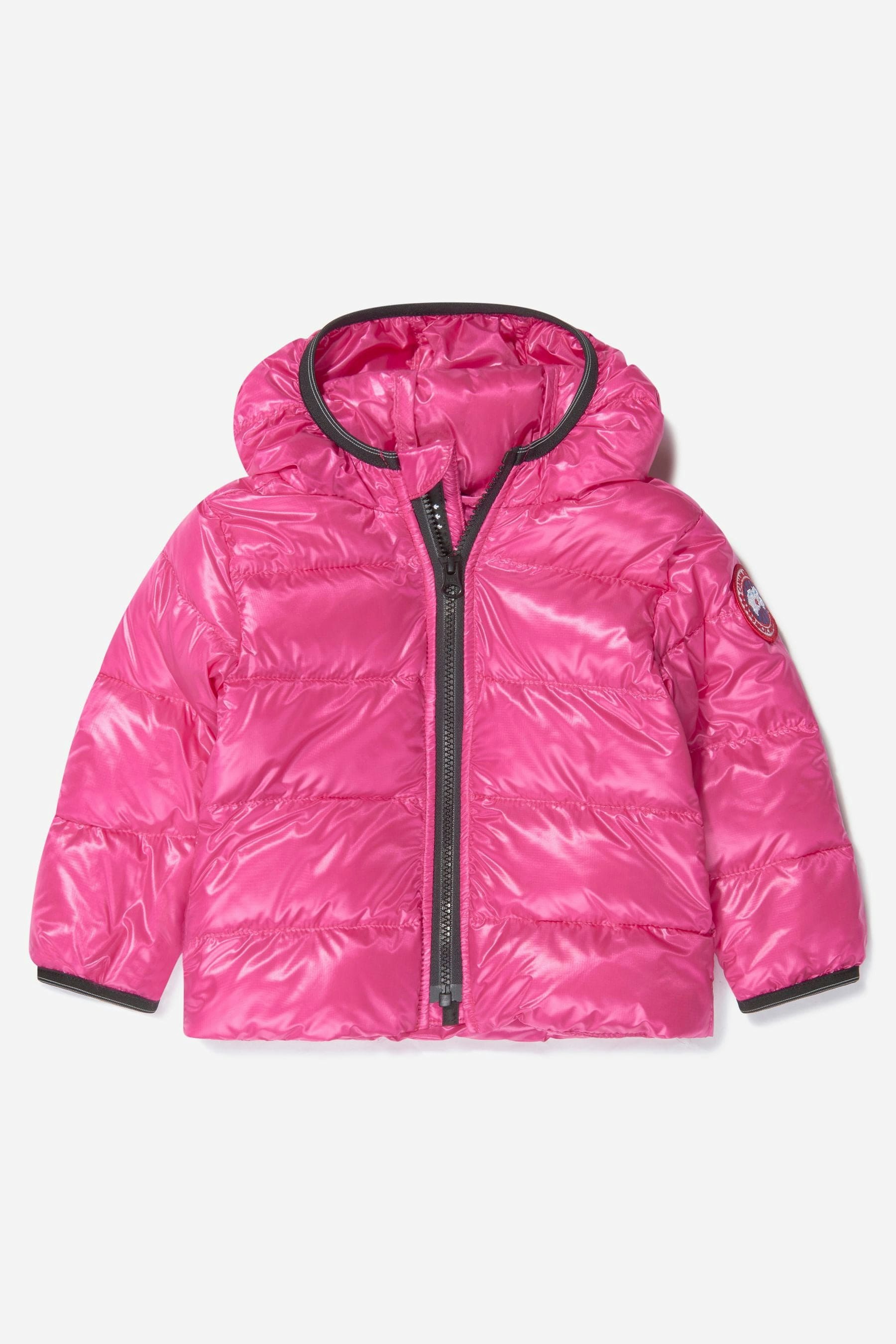 Canada Goose Women's Pink Baby Girls Crofton Down Hooded Jacket - 18 - 24 Mths