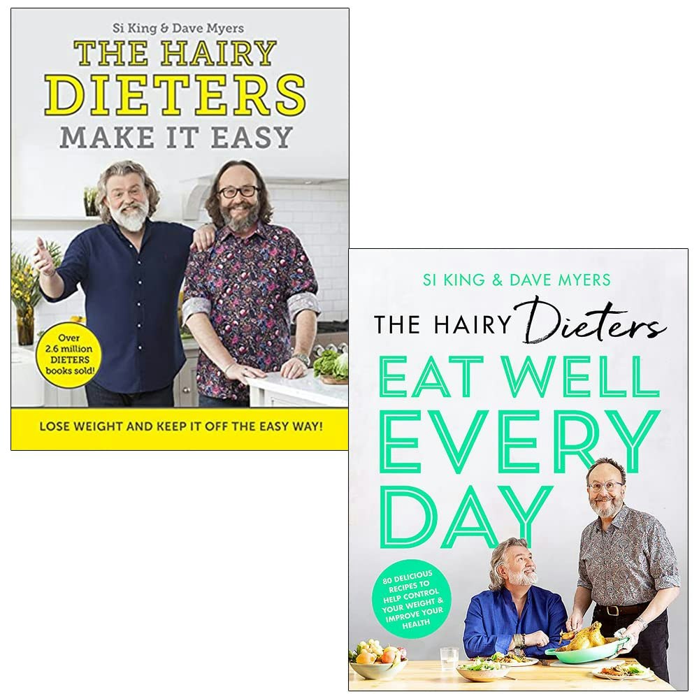 Various Publishers The Hairy Dieters Make It Easy And The Hairy Dieters Eat Well Every Day By Hairy Bikers 2 Books Collection Set