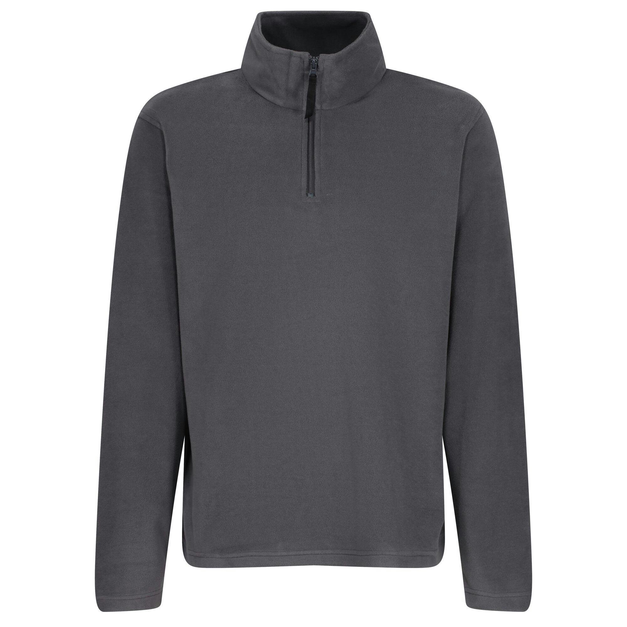 Regatta Men's Grey Professional Micro Zip Neck Fleece Top - Seal - Xxl - Seal - 100% Polyester