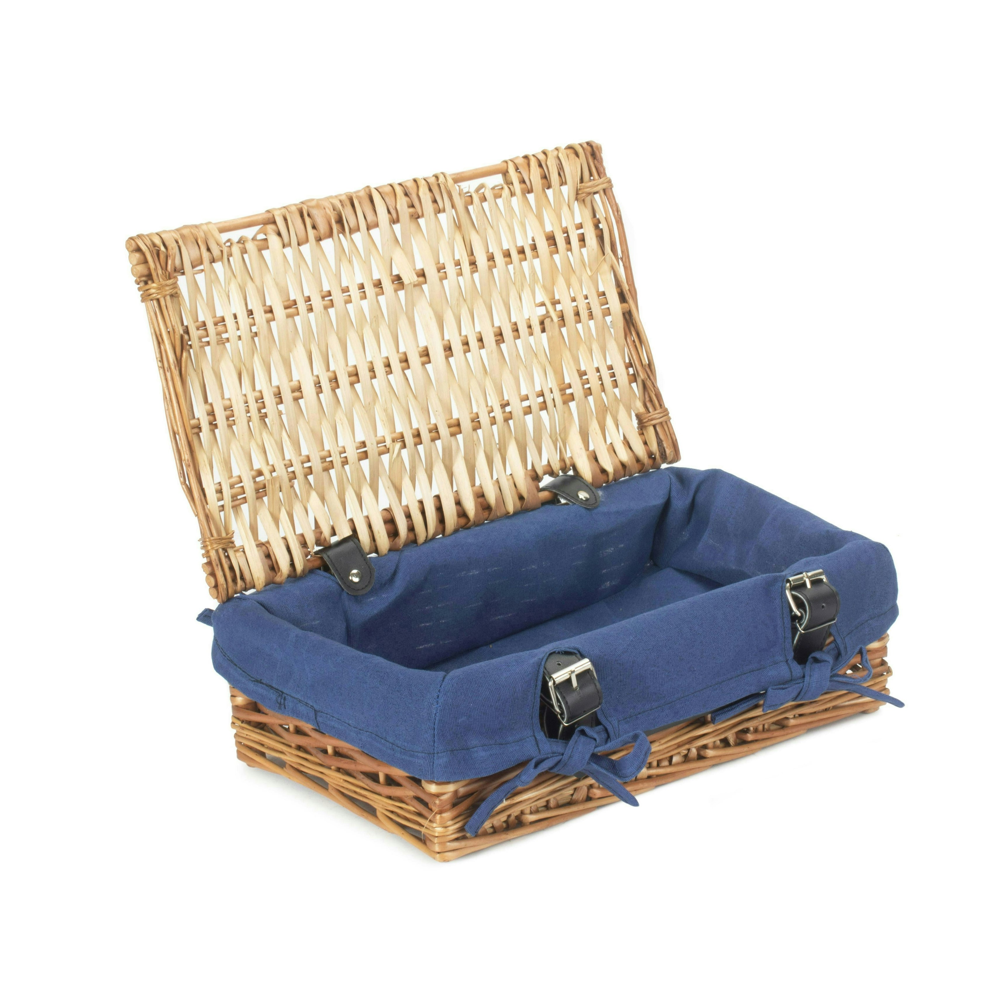 Red Hamper Red/Blue Hamper 34Cm Split Willow Wicker Packaging Basket