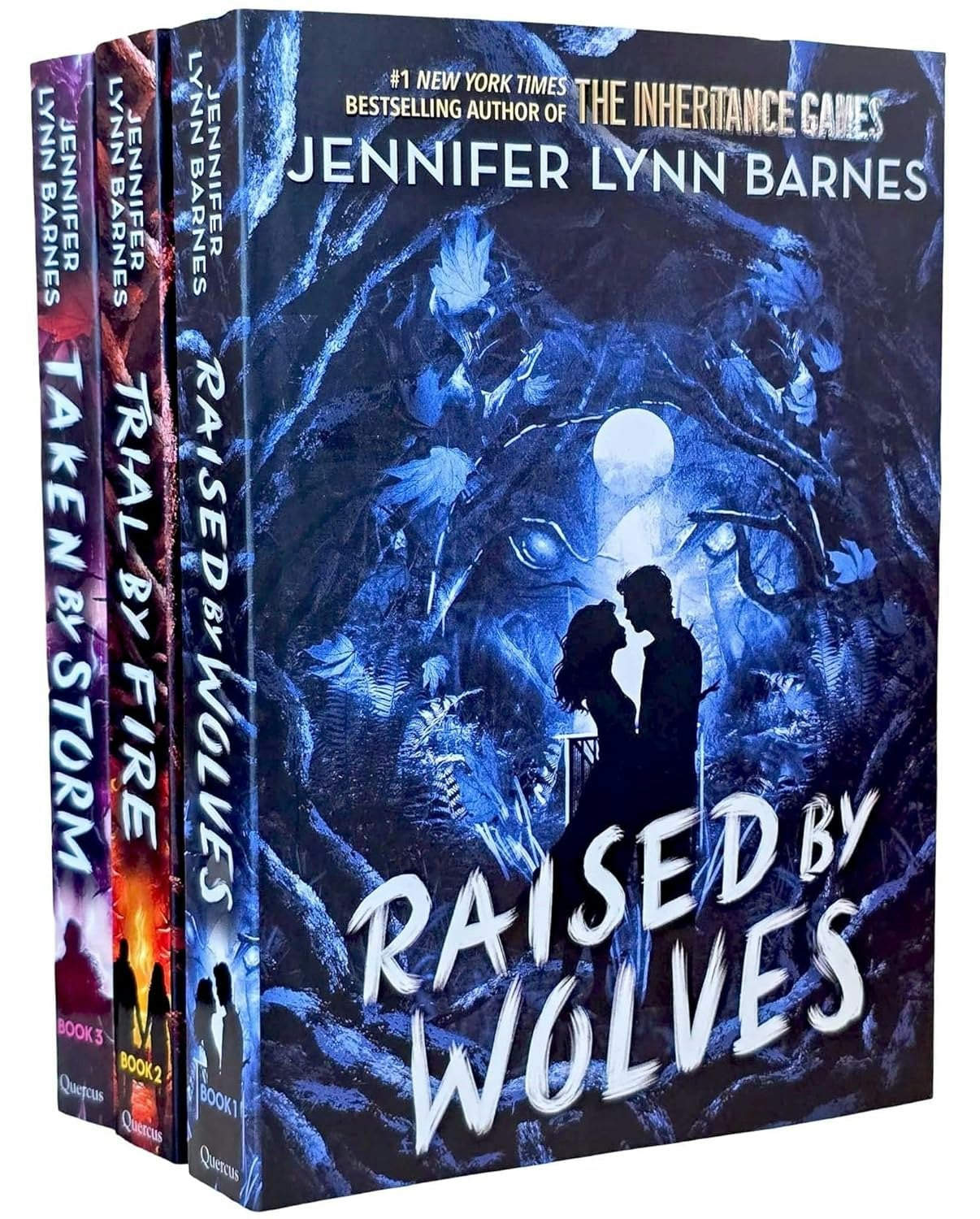 Quercus Raised By Wolves By Jennifer Lynn Barnes 3 Book Set Raised By Wolves, Trial By Fire & Taken By Storm