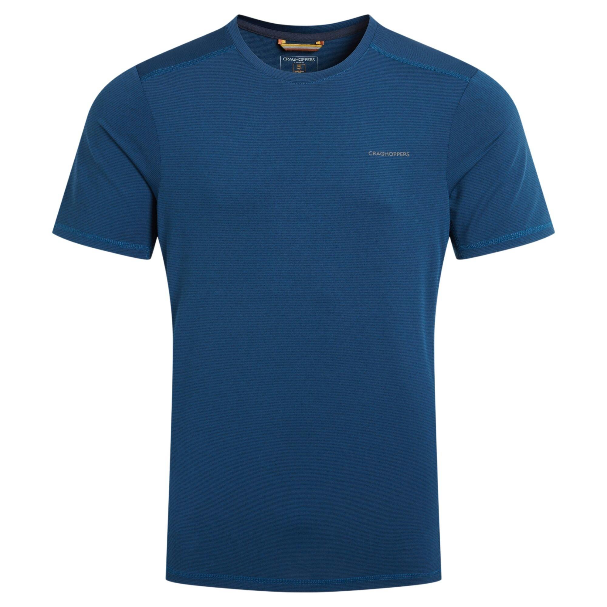 Craghoppers Men's Charon Ii Reflective Logo T-Shirt - Juniper Berry - Xs - Juniper Berry - 92% Recycled Polyester/8% Elastane