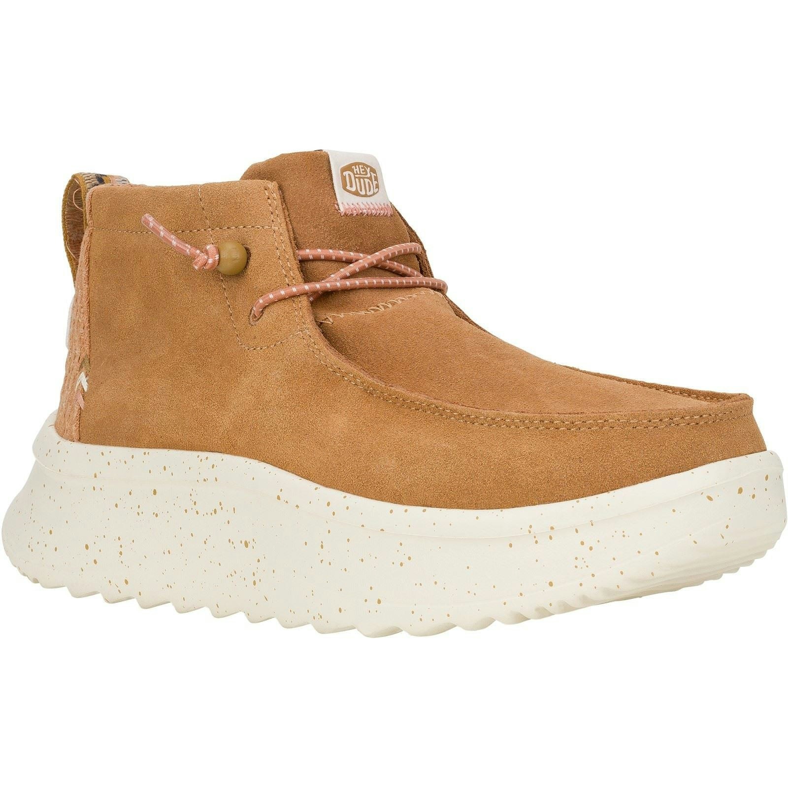 Heydude Wendy Peak Hi Suede Ankle Boots - Chestnut - Size 4