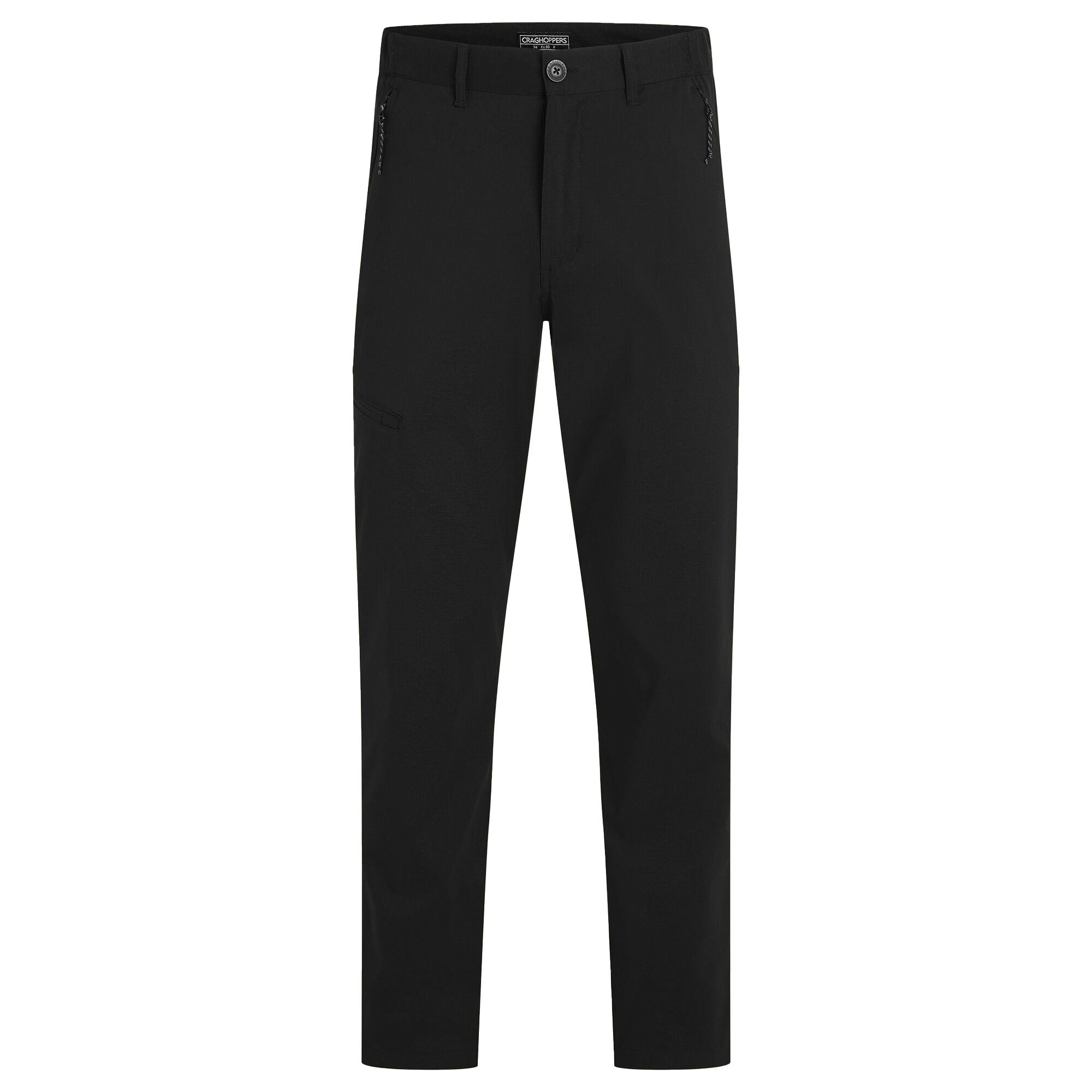 Craghoppers Men's Black Kiwi Pro Iii Lightweight Trousers - 34R - 96% Recycled Nylon Polyamide/4% Elastane