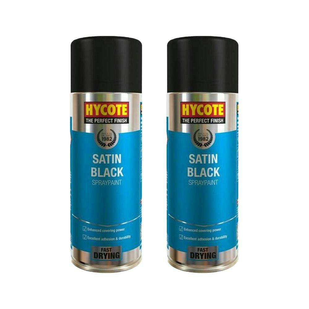 Hycote Black 6X Satin Spray Paint 400Ml - Image 7