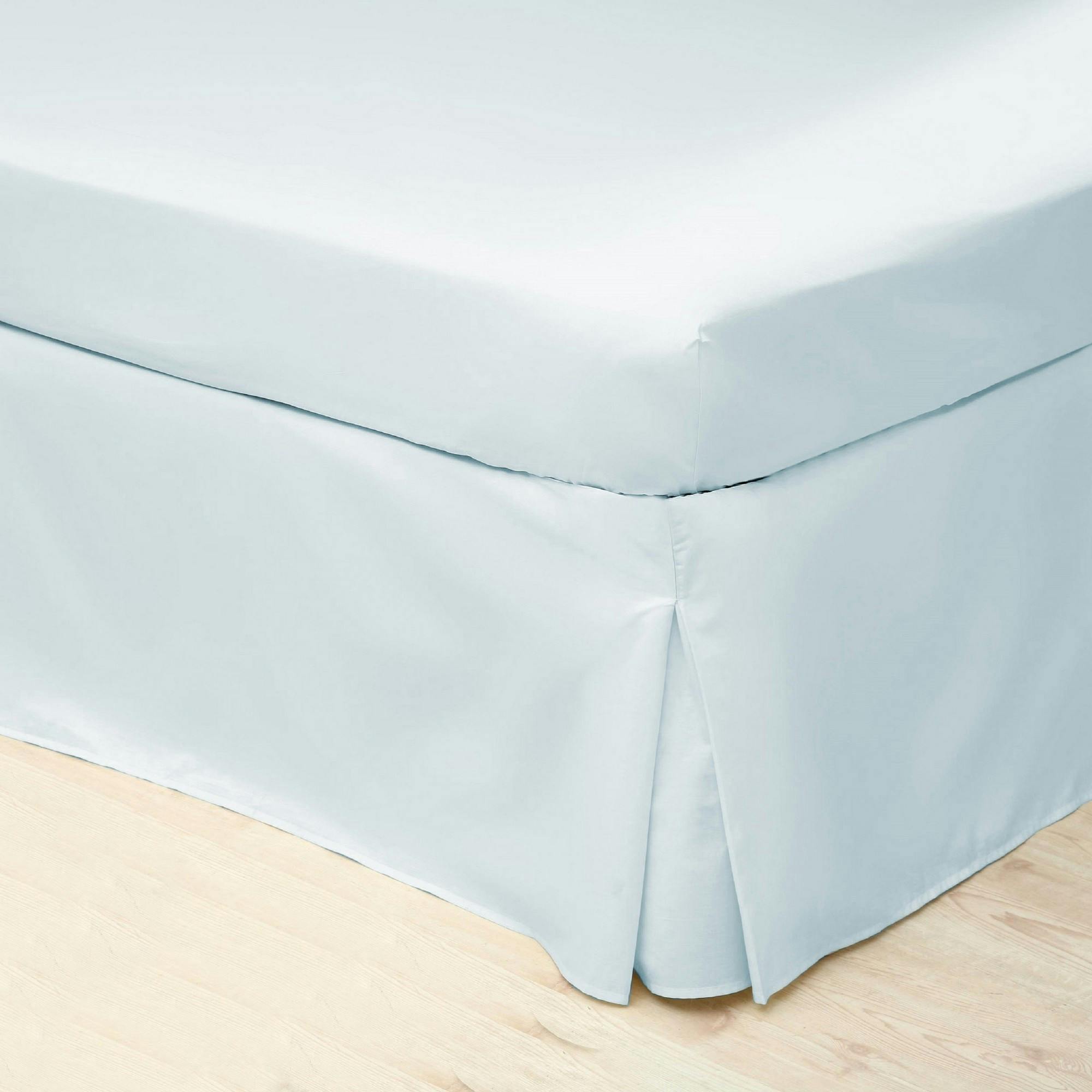 Belledorm Blue Easycare Percale Platform Valance - Duck Egg - Kingsize - Duck Egg - 50% Cotton/50% Polyester