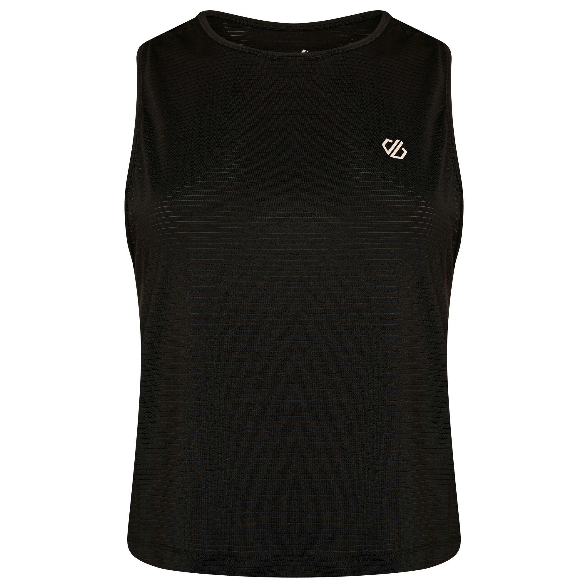 Dare 2B Women's Black / Meditate Cropped Vest - 14 Uk - 90% Polyester/10% Elastane