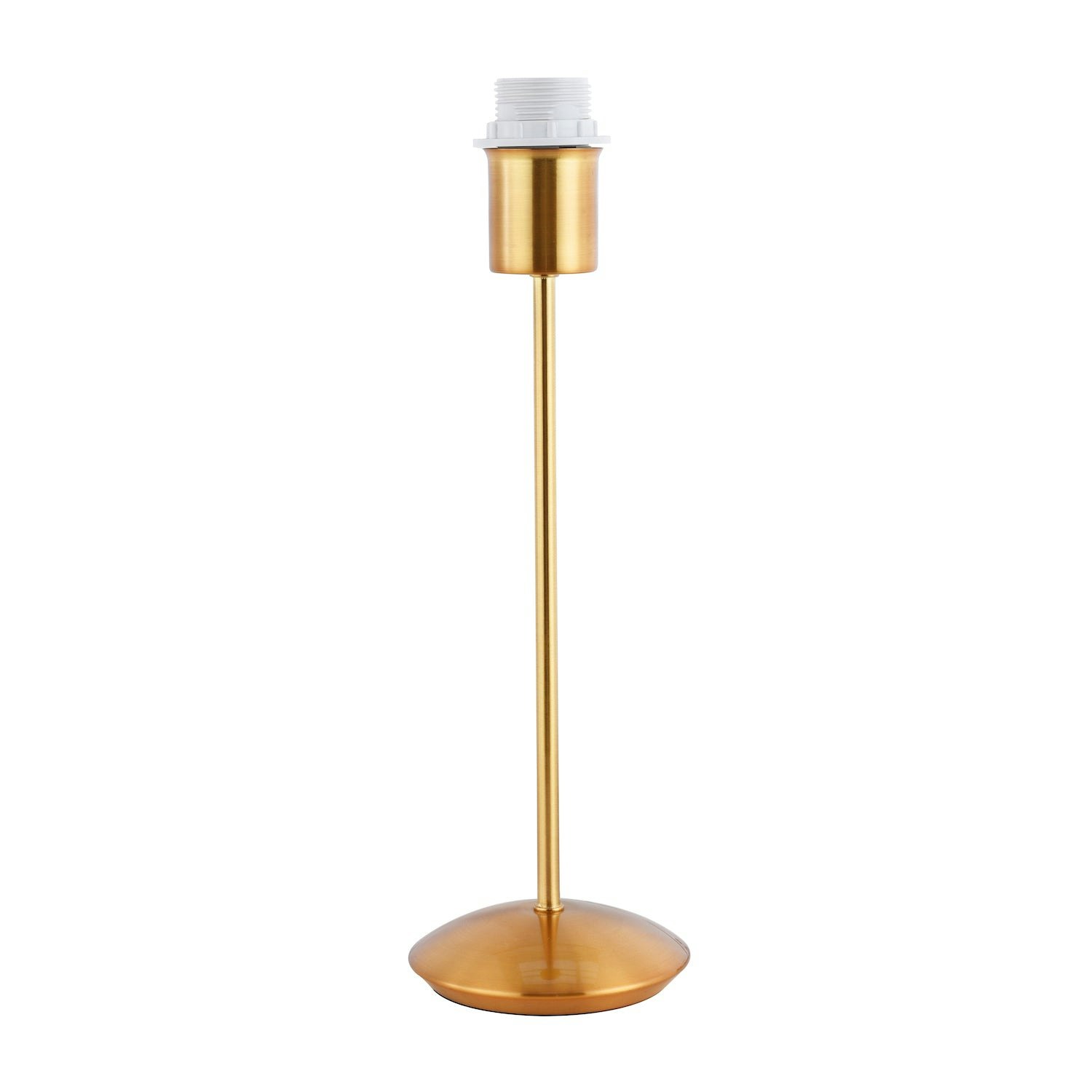 Rackhams Gold Contemporary And Sleek Brushed Metal Table Lamp Base With Inline Switch 35Cm