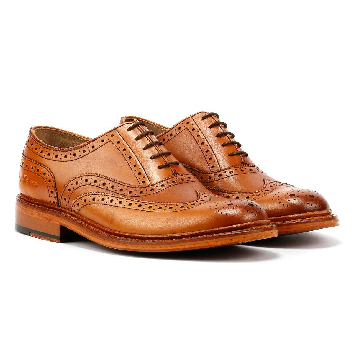 Ben Sherman Men's - Bs11310 Sugarman Brogue - Tan - Uk 9 / Eu 43 / Us 10