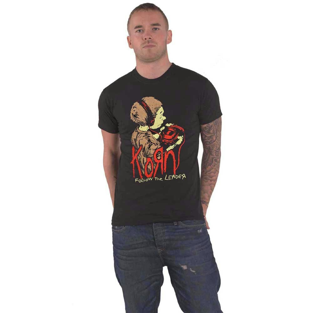 Paradiso Clothing Unisex Black Paradiso Korn Follow The Leader T Shirt - Xl