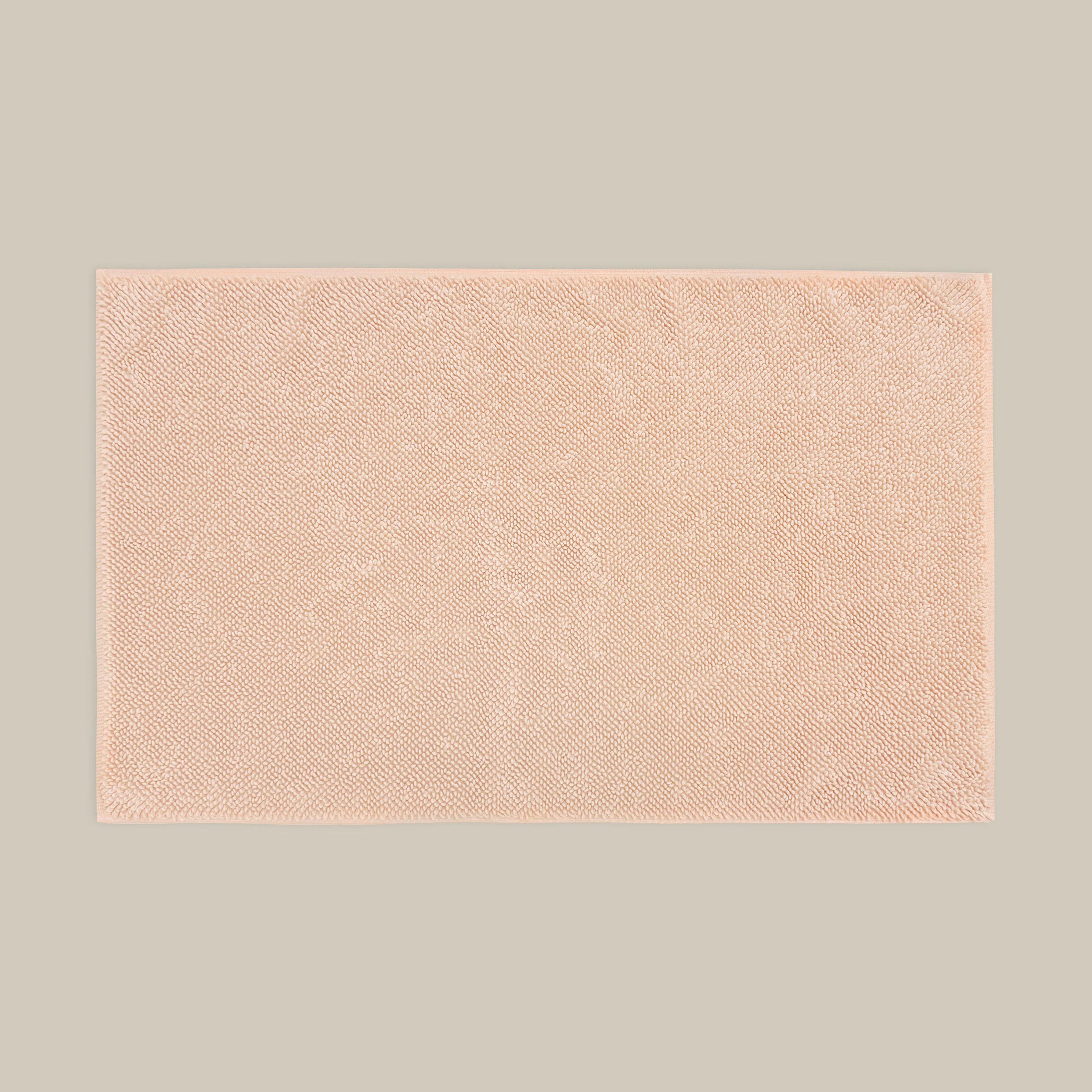 Misona Pink Loop Organic Cotton Reversible Bath Mat - Blush - Image 4