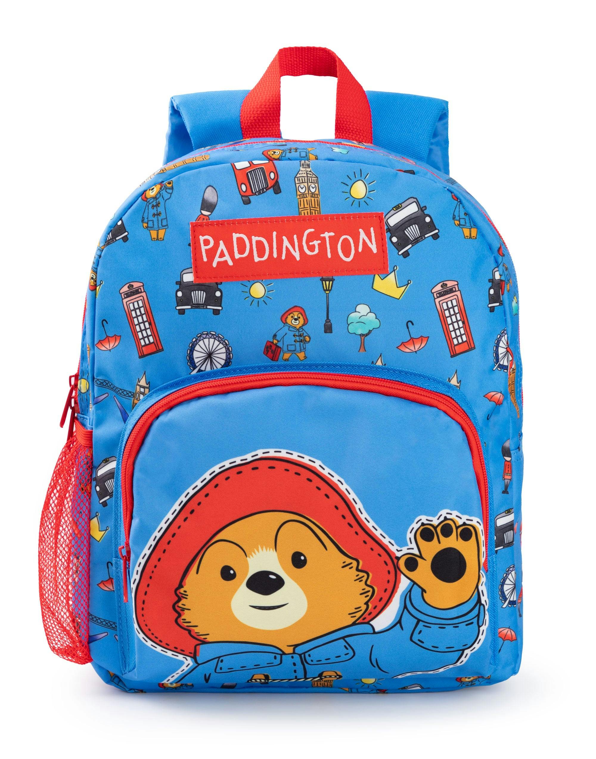 Vanilla Underground Unisex Blue Paddington Bear Kids Character Face Backpack (One Size)