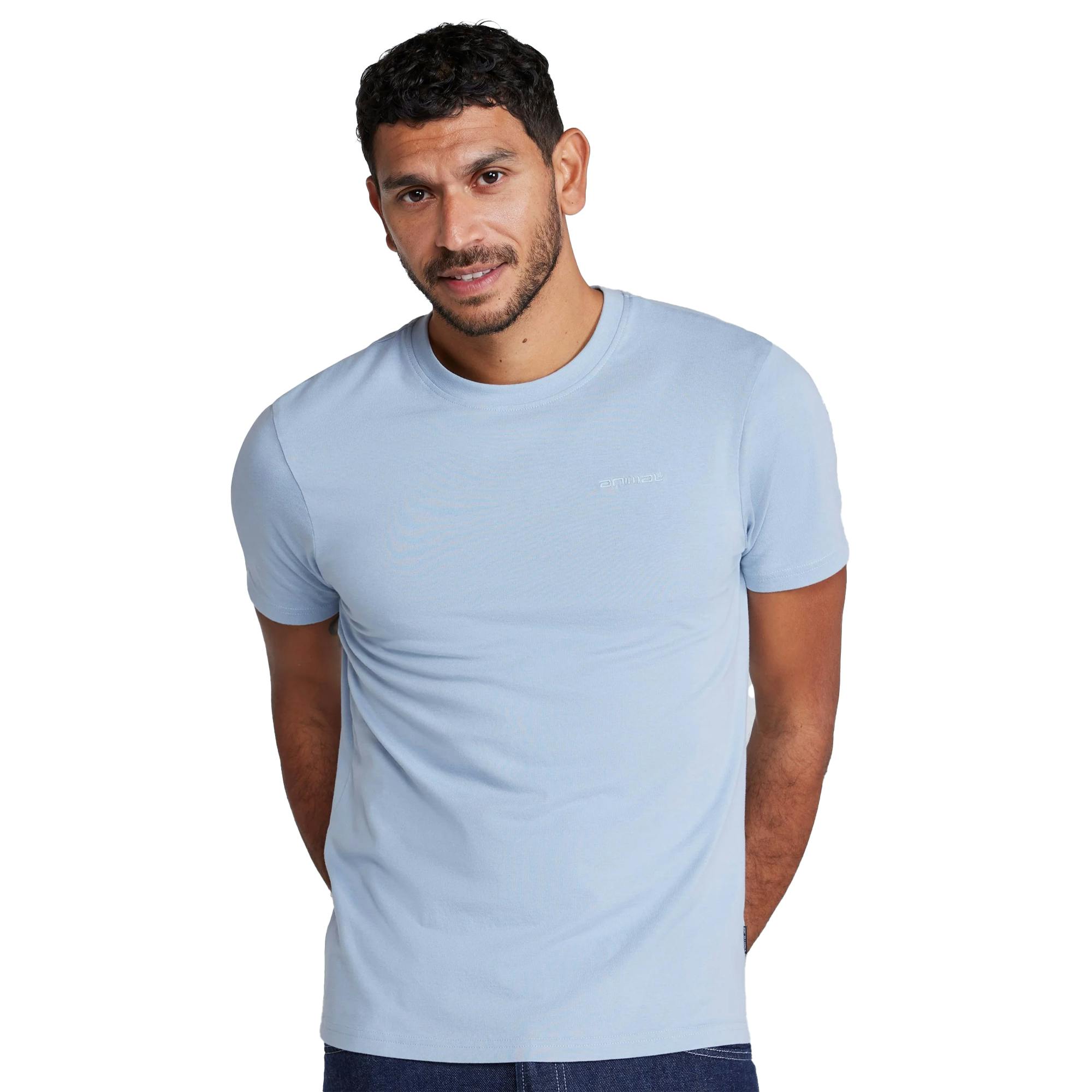 Animal Men's Light/Blue Icon Slim T-Shirt - Xl - 100% Organic Cotton