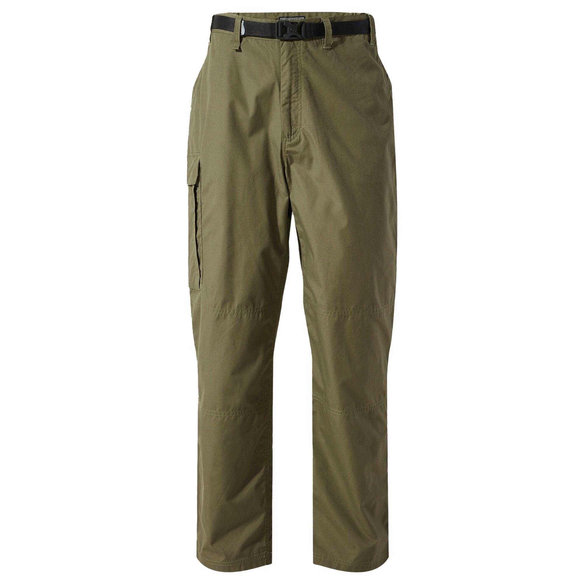 Craghoppers Men's Kiwi Classic Trousers - Wild Olive - 40R - Wild Olive - 65% Recycled Polyester/35% Recycled Cotton