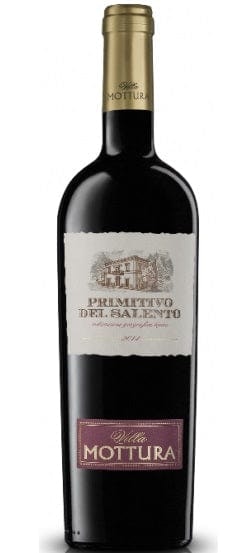 Villa Mottura Red/Black Primitivo Del Salento 75Cl - Pack Of 6