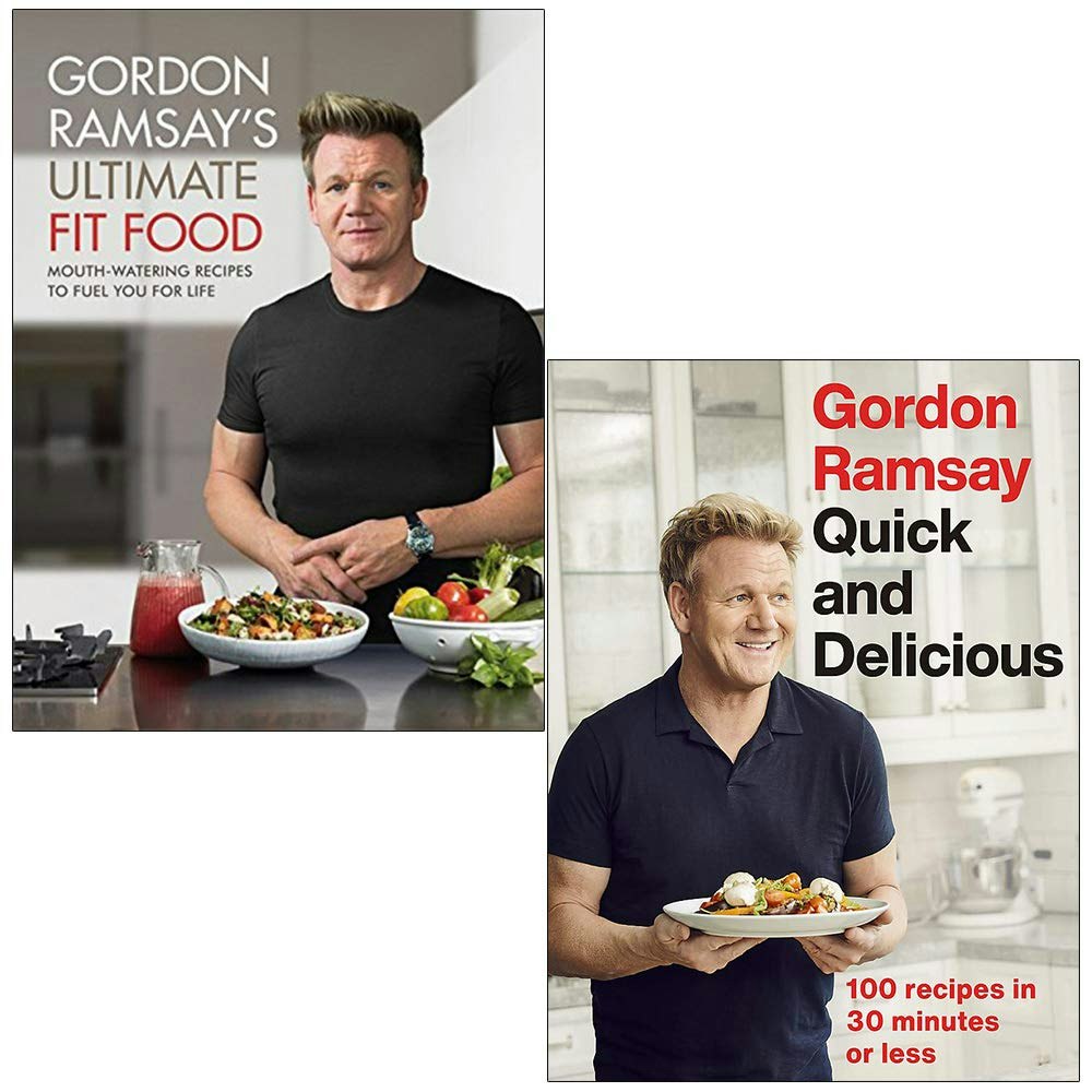 Hodder Gordon Ramsay Ultimate Fit Food, Quick & Delicious 2 Books Collection Set