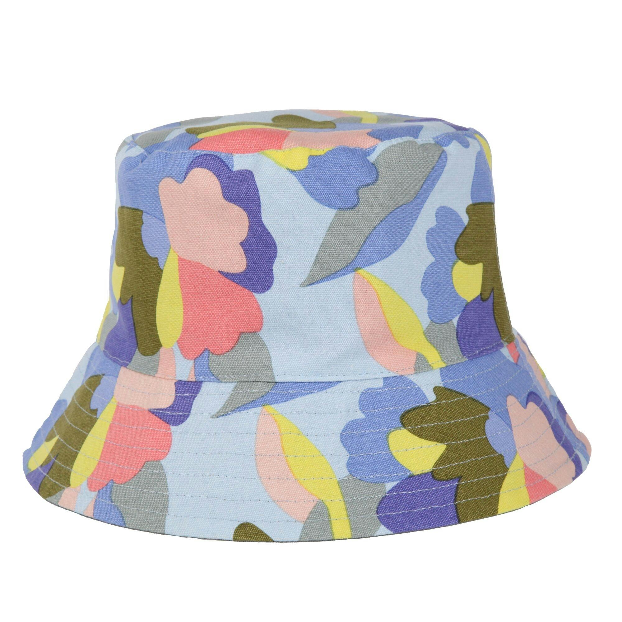 Regatta (S-M, Green Milieu) Womens/Ladies Abstract Floral Reversible Bucket Hat - Image 2