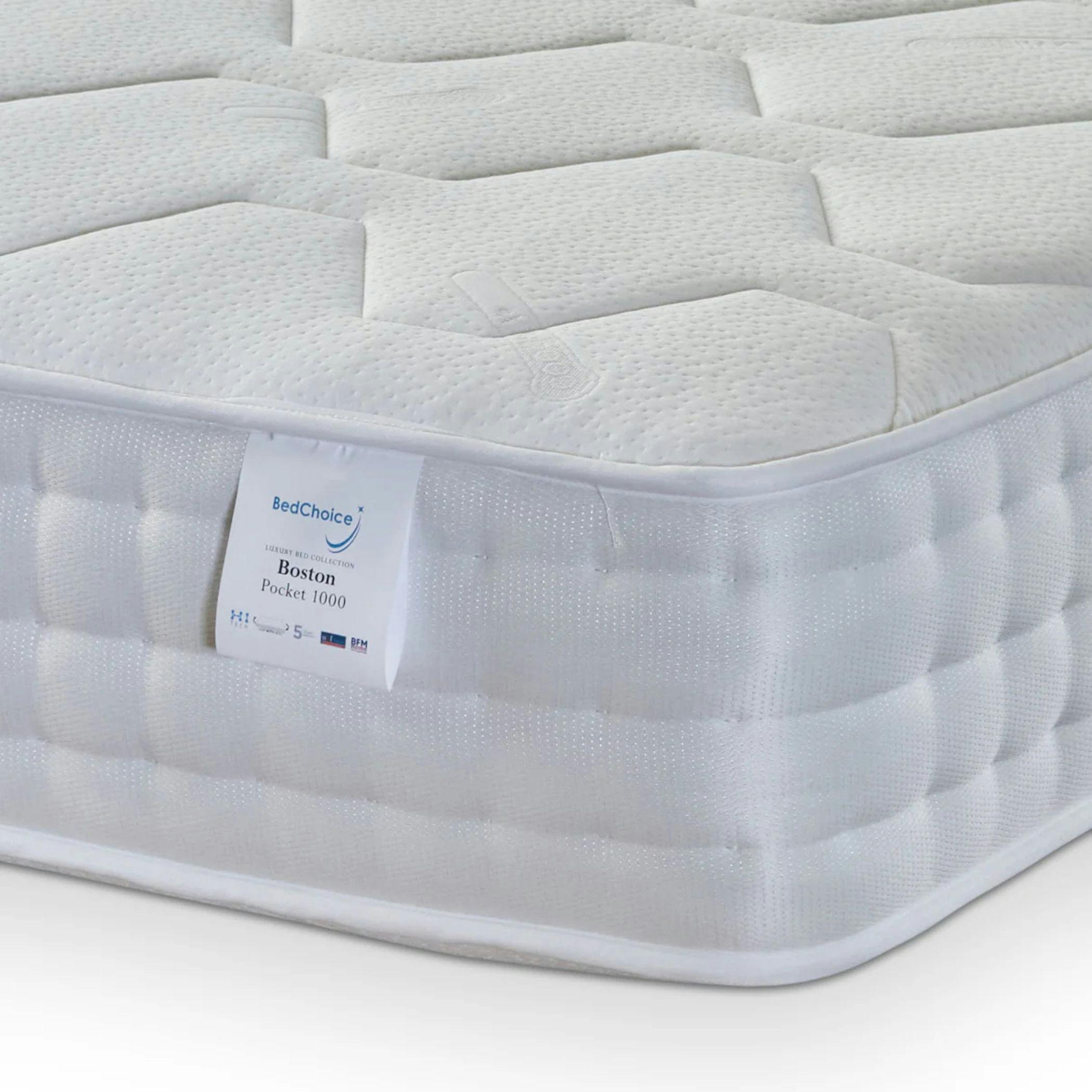 Rackhams Luxury, Micro-Quilted Boston 1000 Mattress - Double - 1