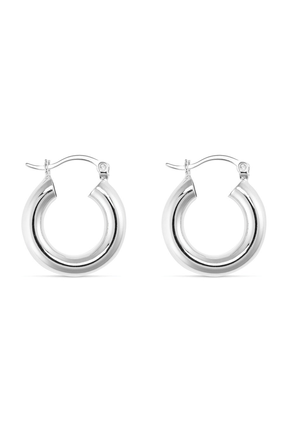 Elk & Bloom Silver Small Sterling Thick Hoops - Yes Please