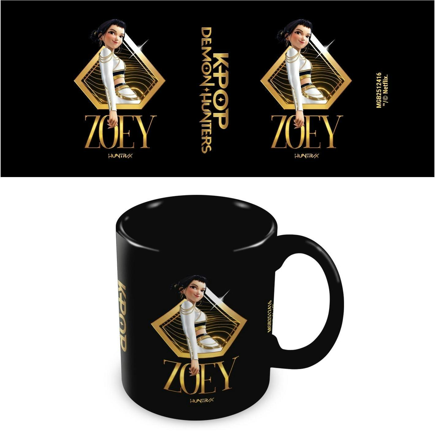 Rackhams Black/Golden Portrait Zoey Mug - One Size - 100% Mixed