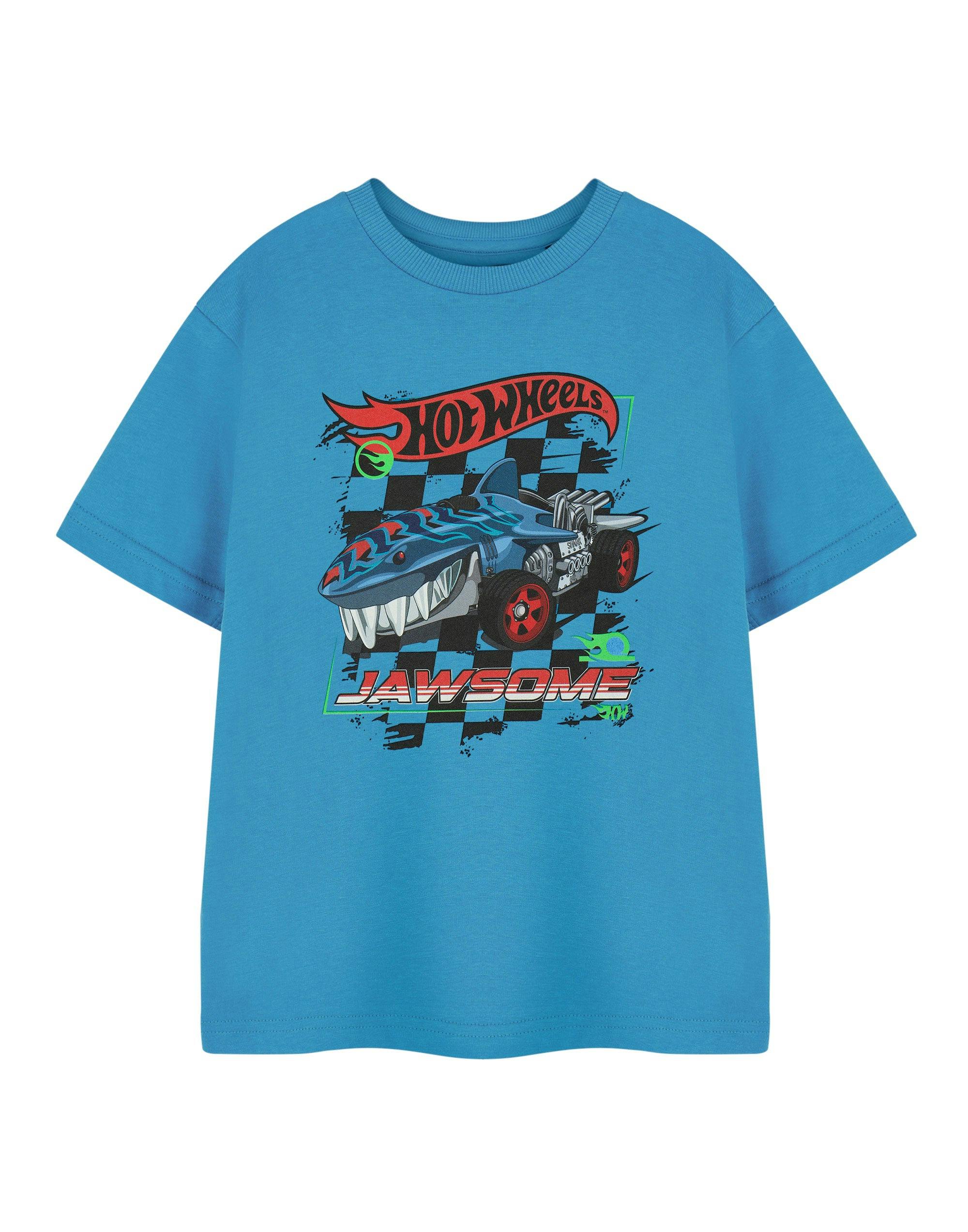 Vanilla Underground Boys Blue Hot Wheels Jawsome Short Sleeved T-Shirt - 3-4 Years