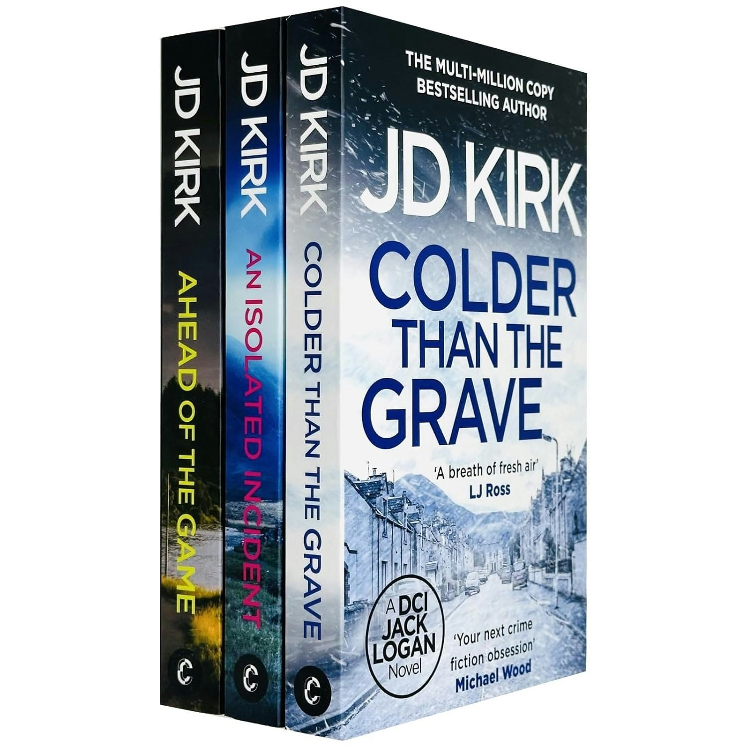 Canelo Dci Logan Crime Thrillers 10-12: 3 Books Collection Set By Jd Kirk (Ahead Of The Game, An Isolated Incident & Colder Than The Grave)